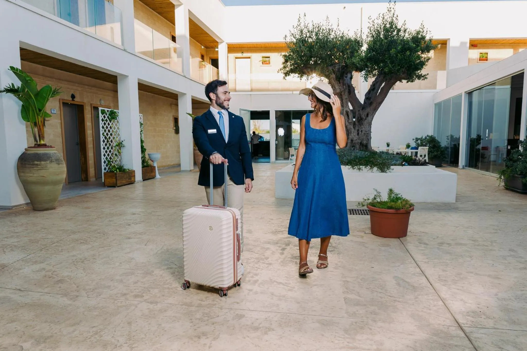 Inner courtyard view in Baitan Hotel