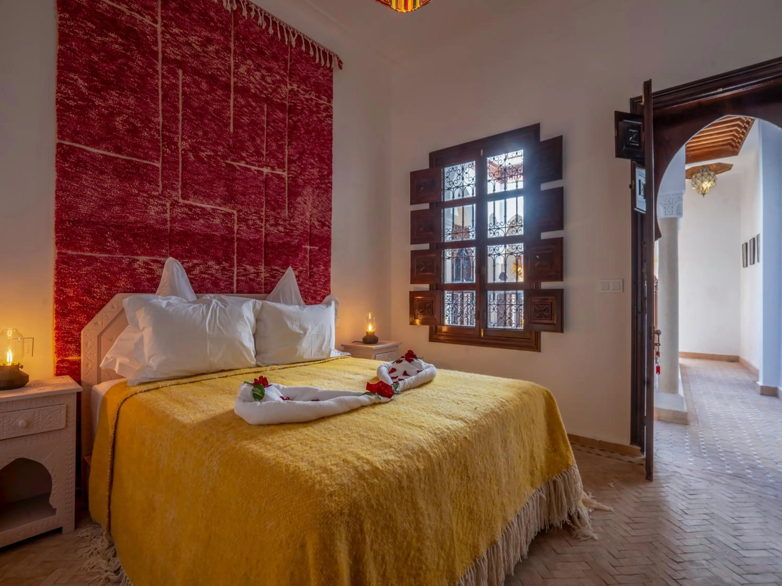 Bed in Riad Kilimini & SPA