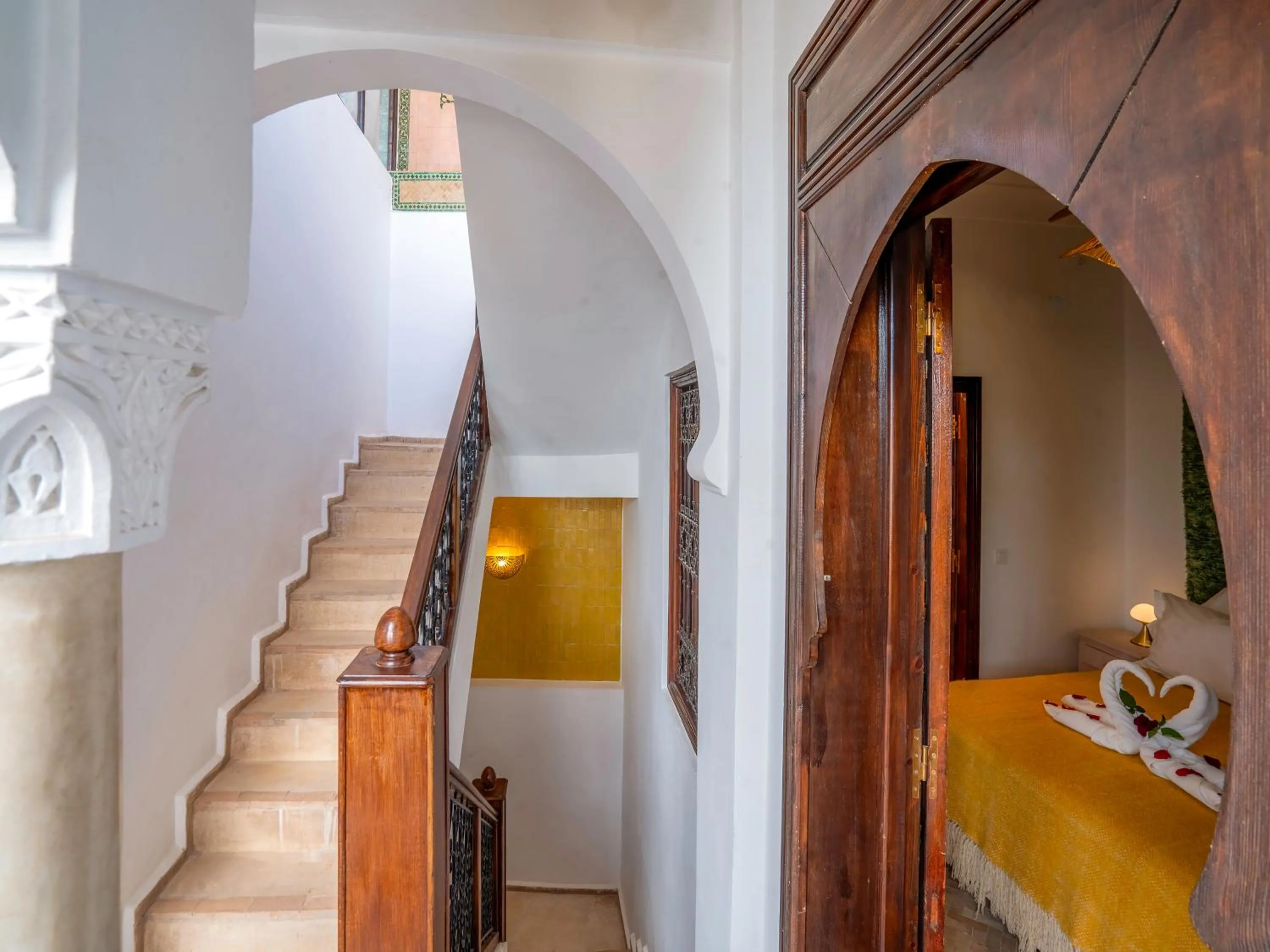 Bed in Riad Kilimini & SPA