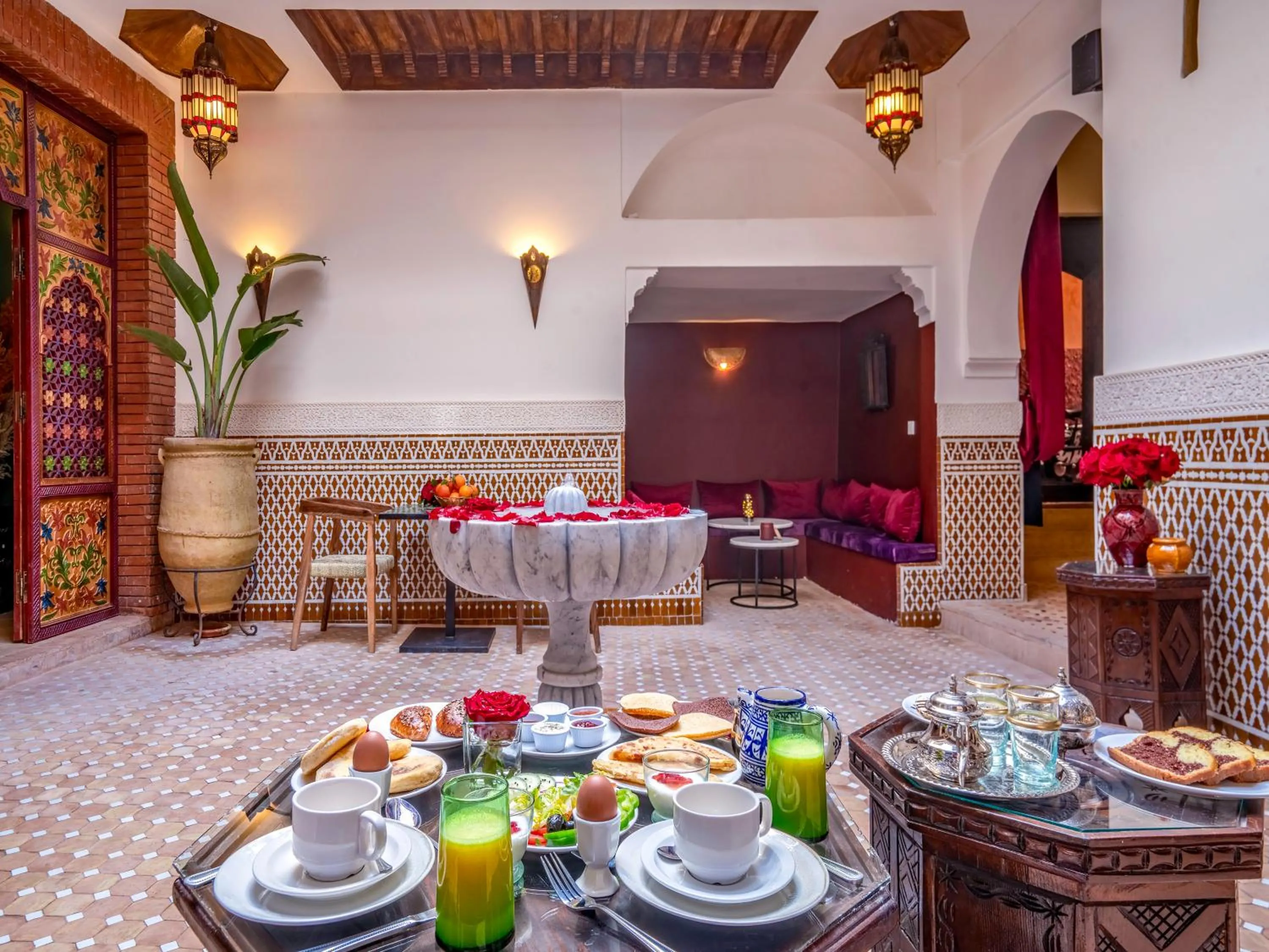 Living room in Riad Kilimini & SPA