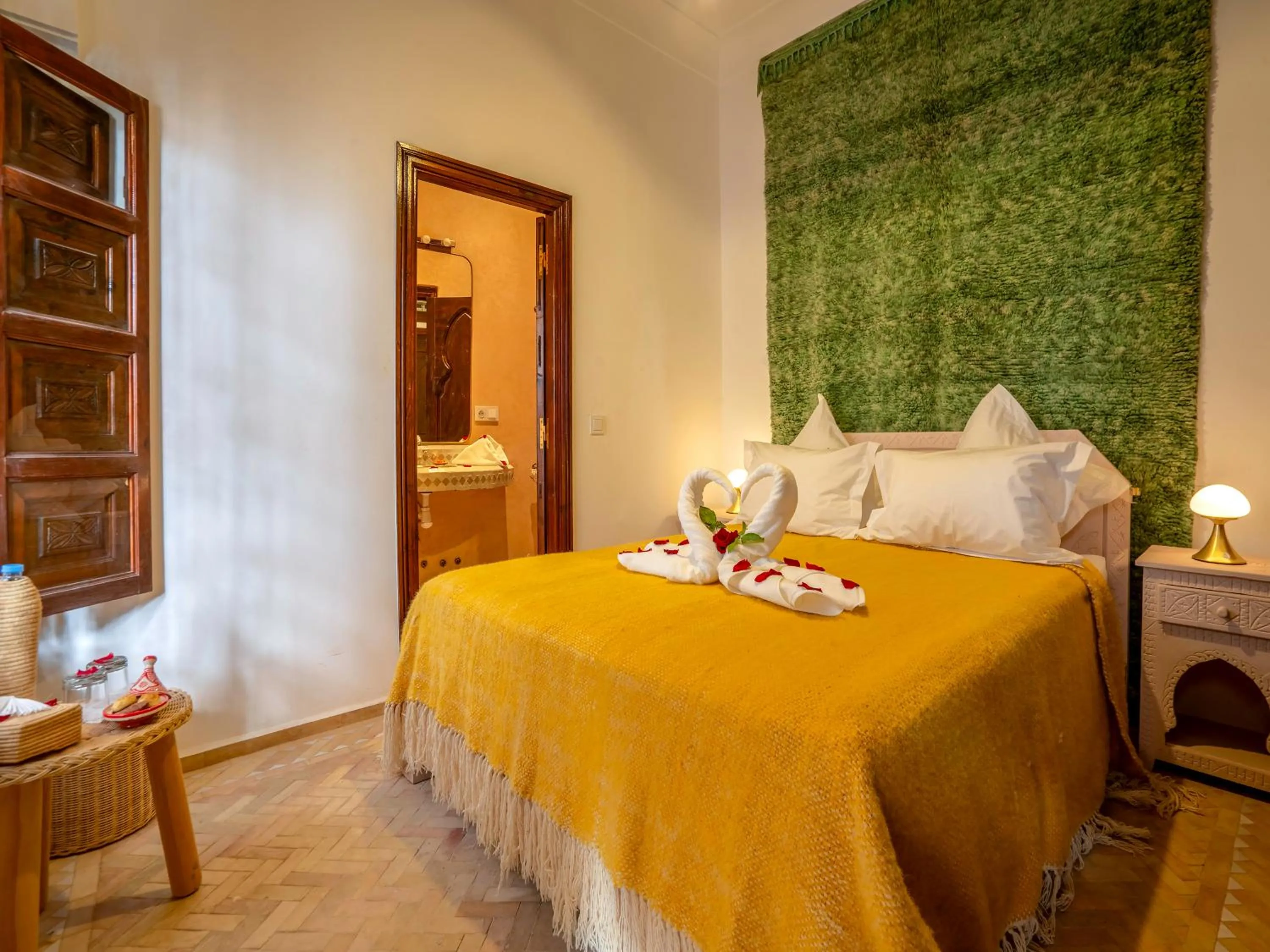 Bed in Riad Kilimini & SPA