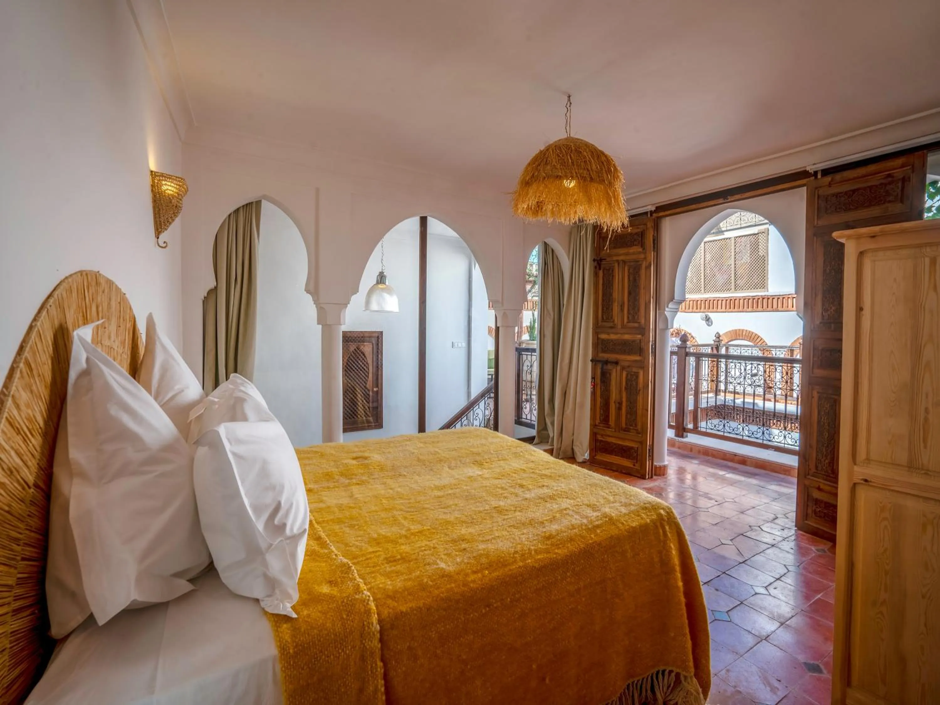 Bed in Riad Kilimini & SPA