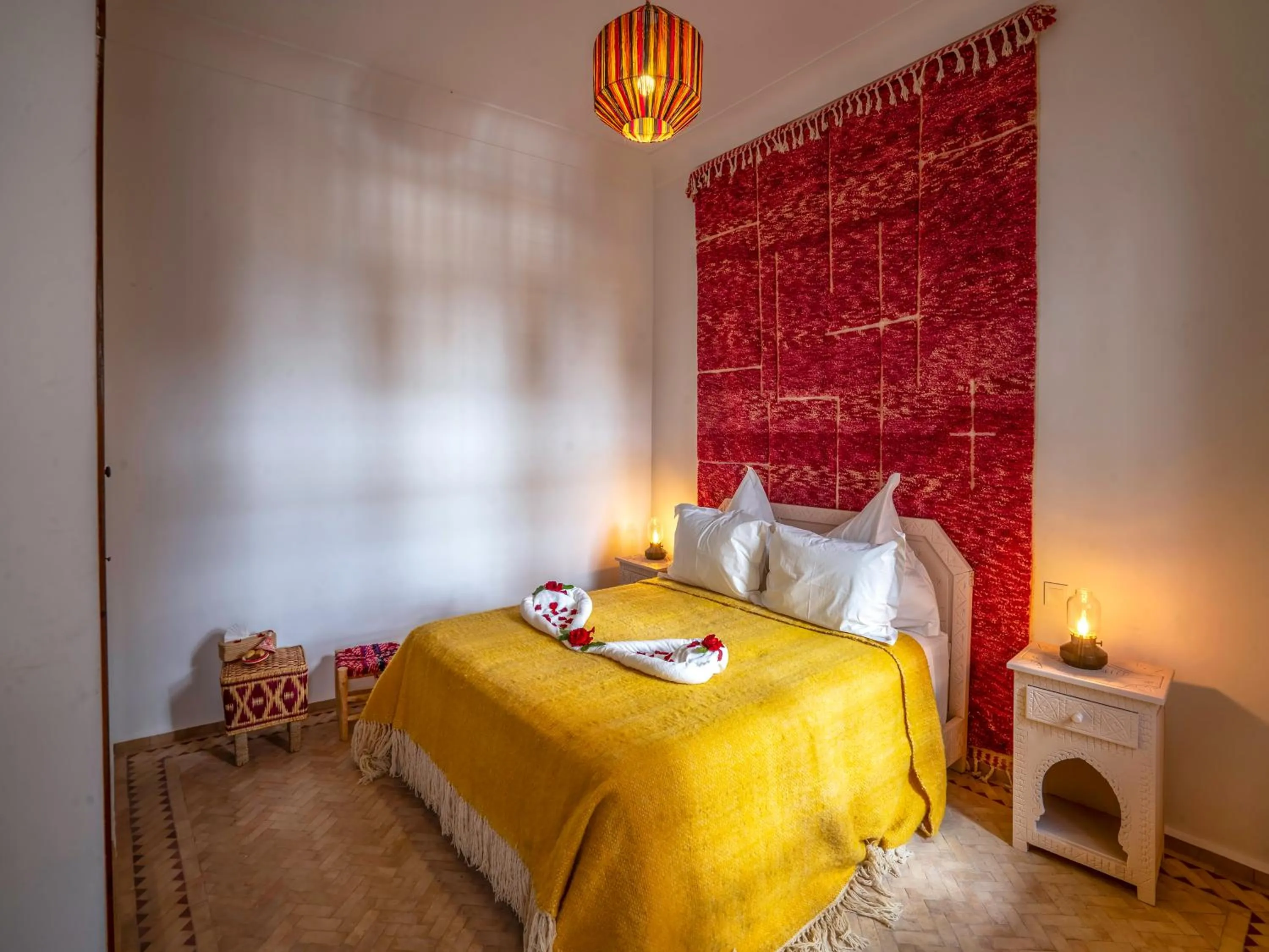 Bed in Riad Kilimini & SPA
