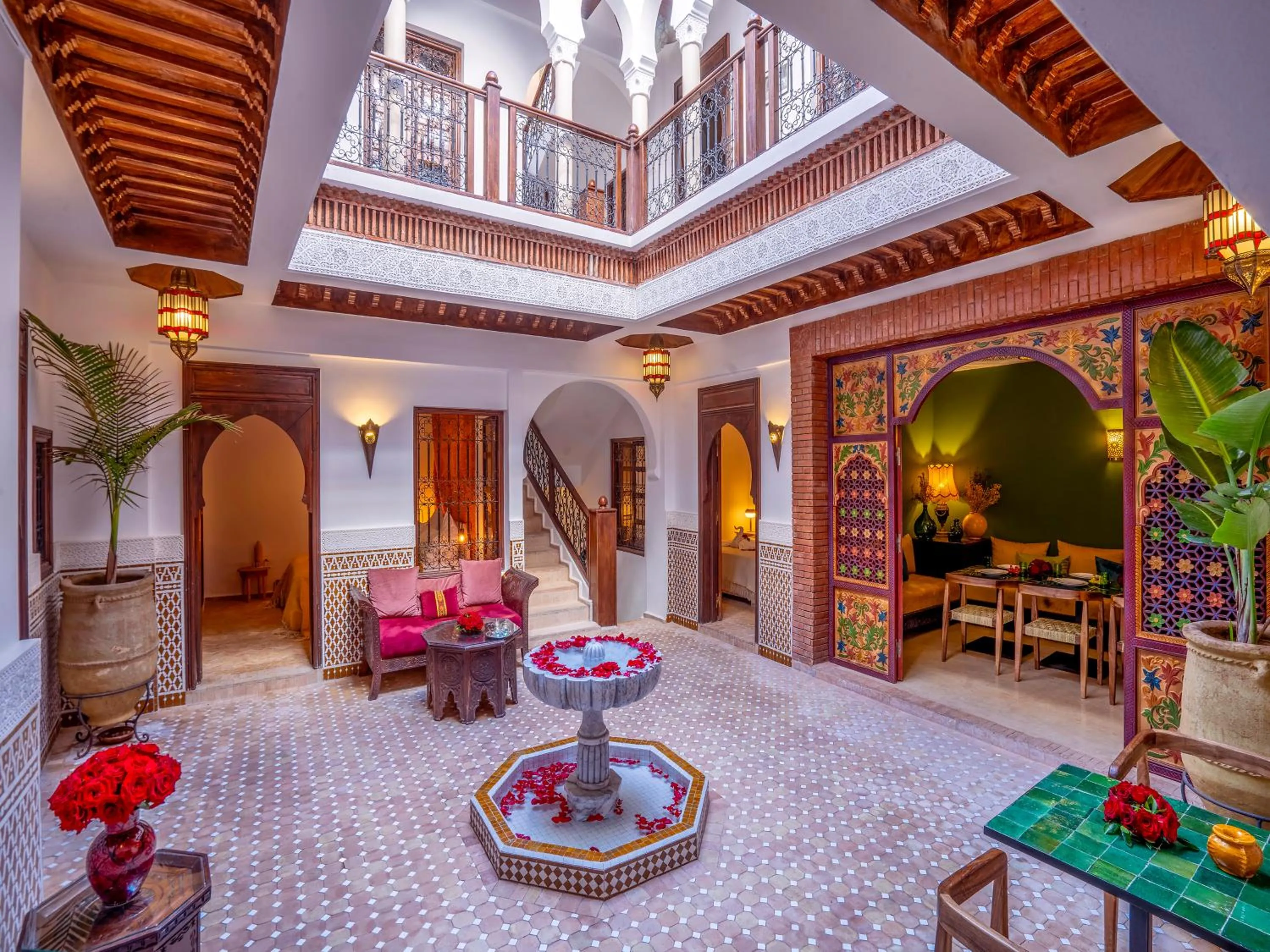 Patio in Riad Kilimini & SPA