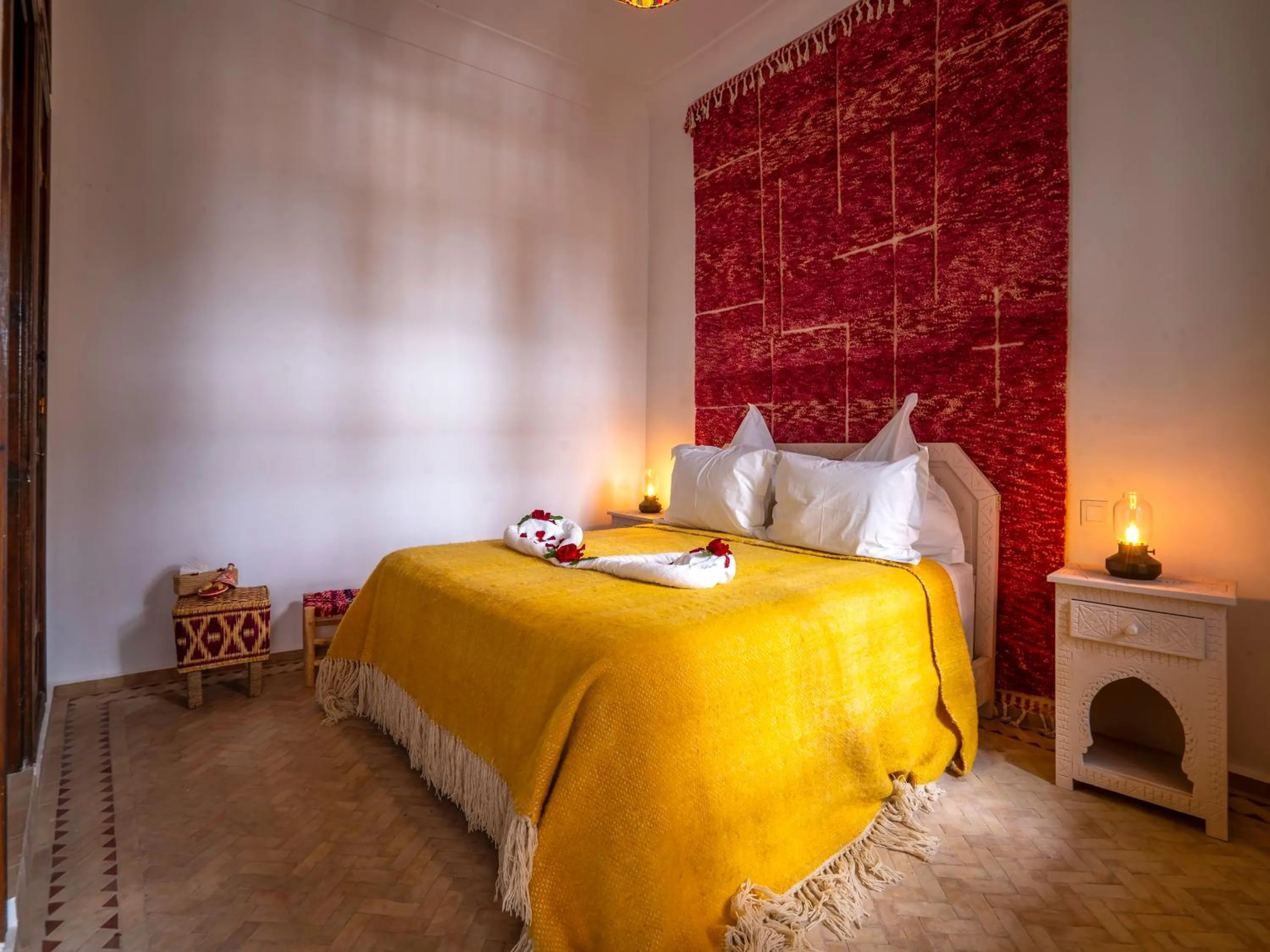 Bed in Riad Kilimini & SPA