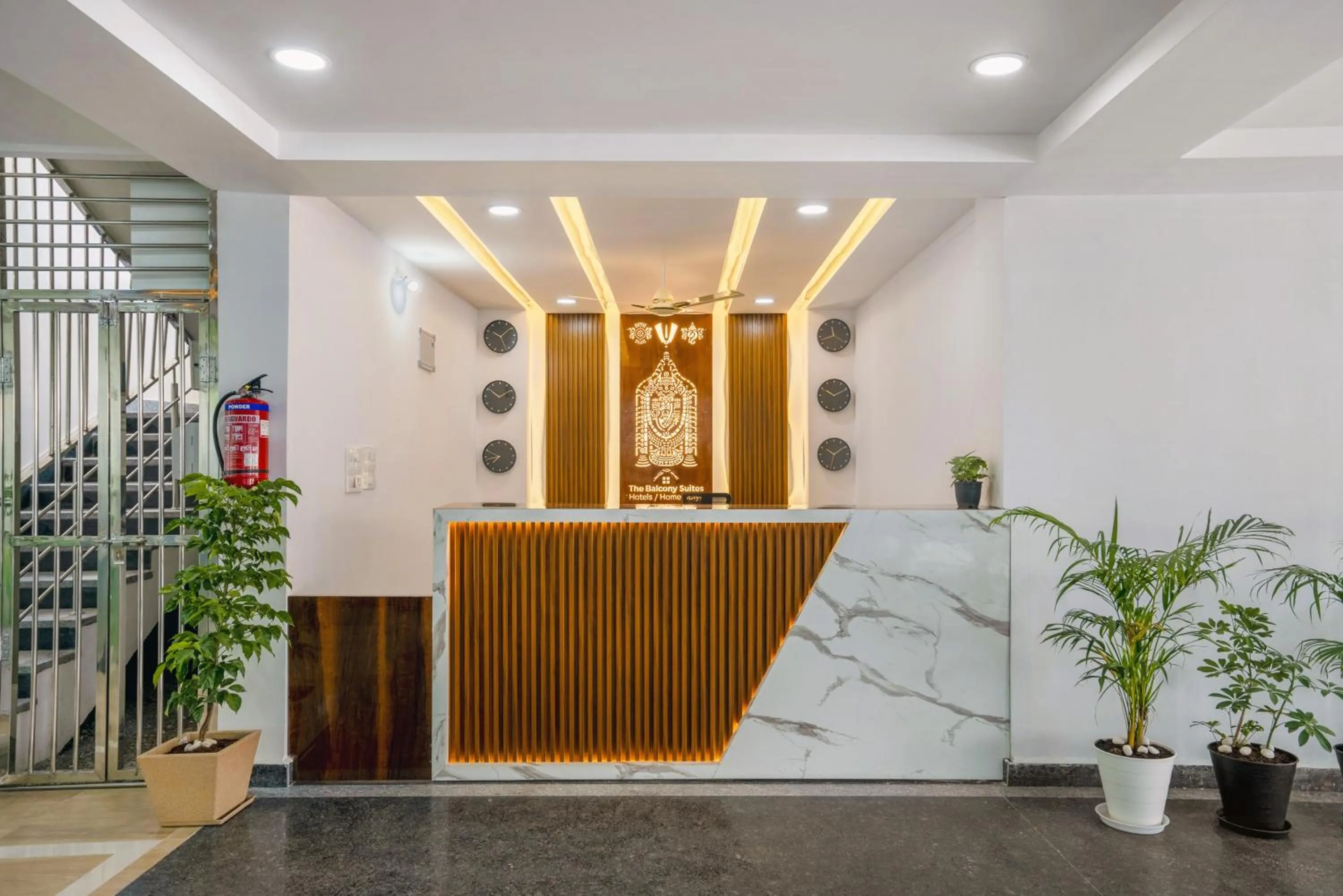 Lobby or reception in The Balcony Suites