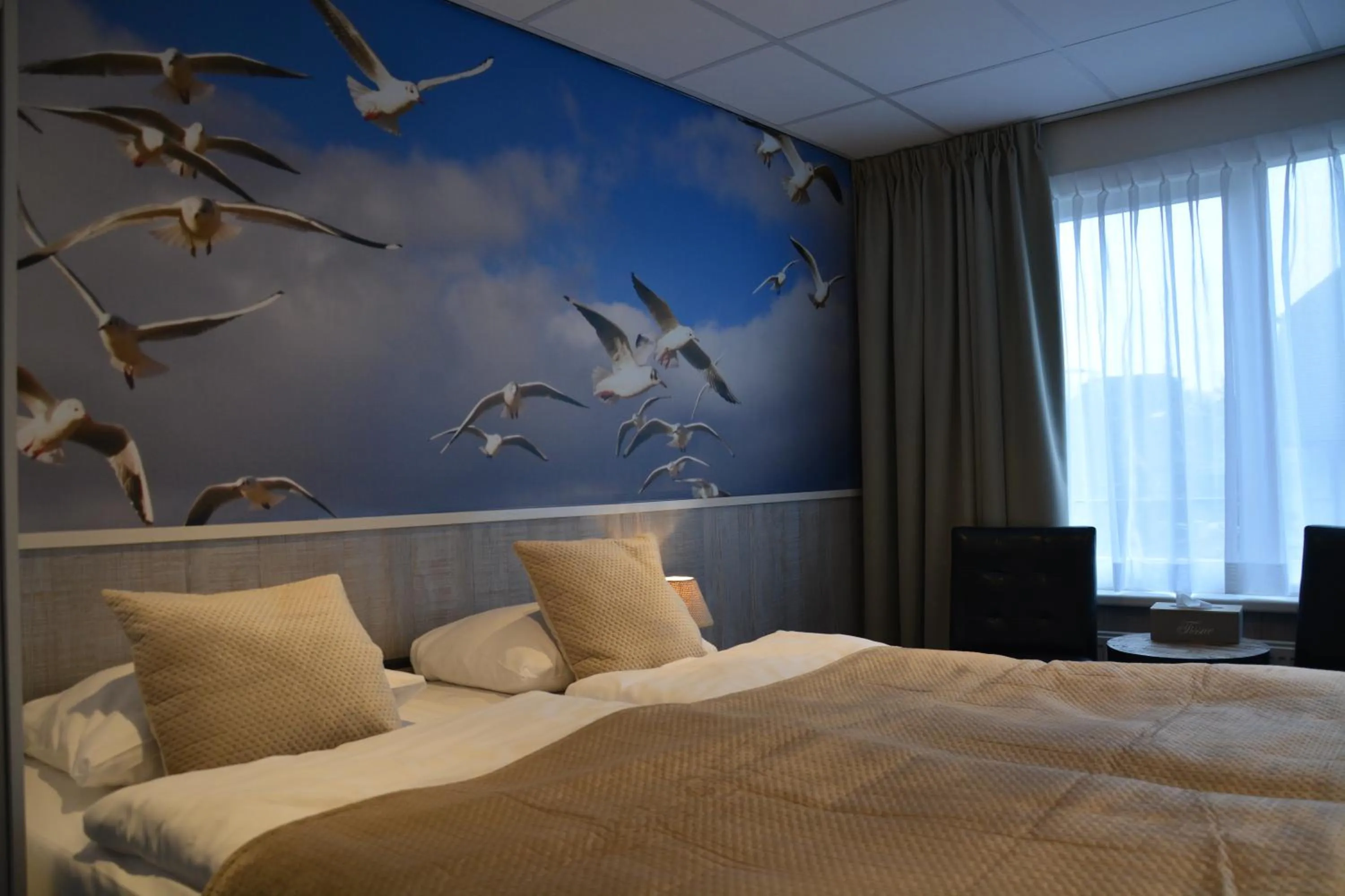Bed in SEA YOU Hotel Noordwijk