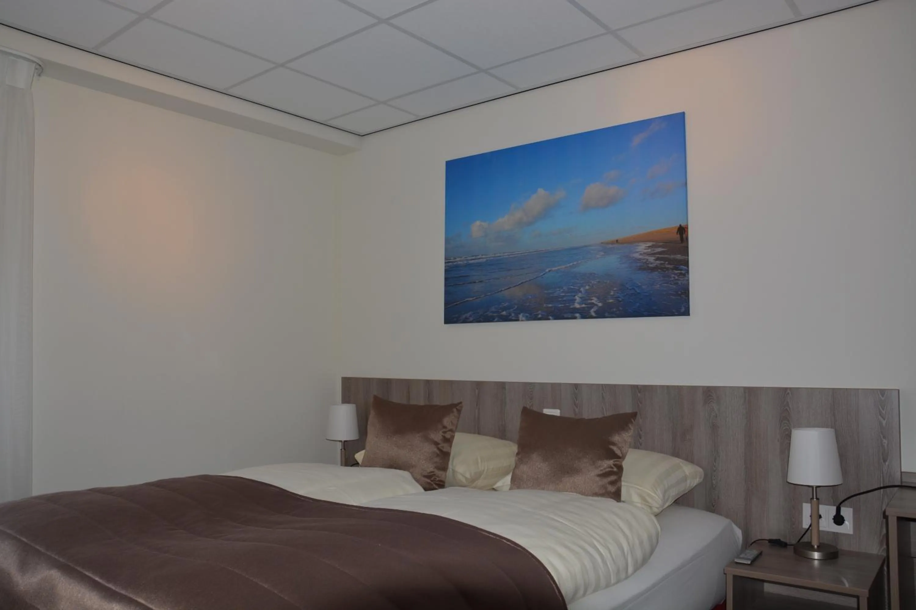 Bed in SEA YOU Hotel Noordwijk