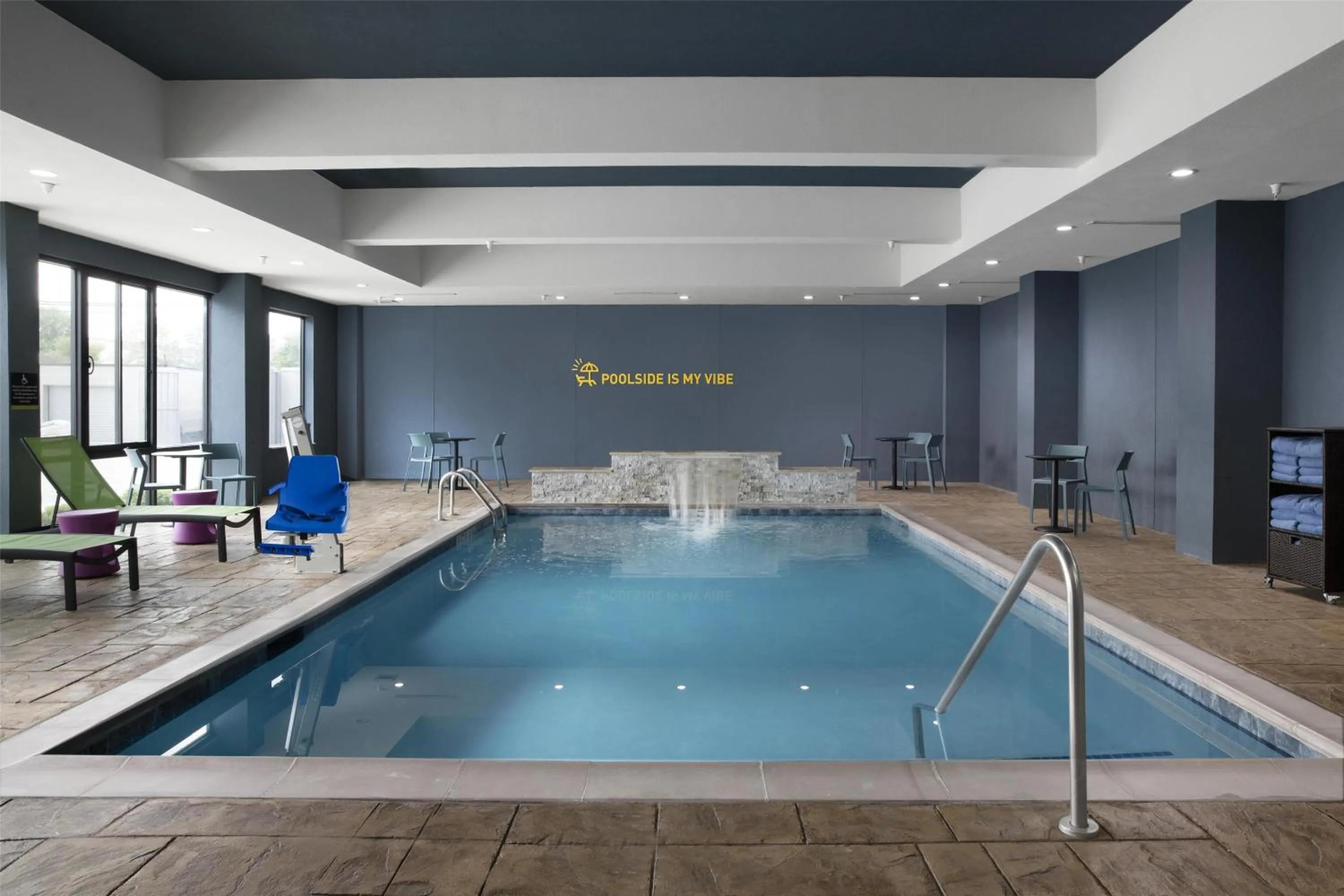 Pool view in Home2 Suites By Hilton Dallas East