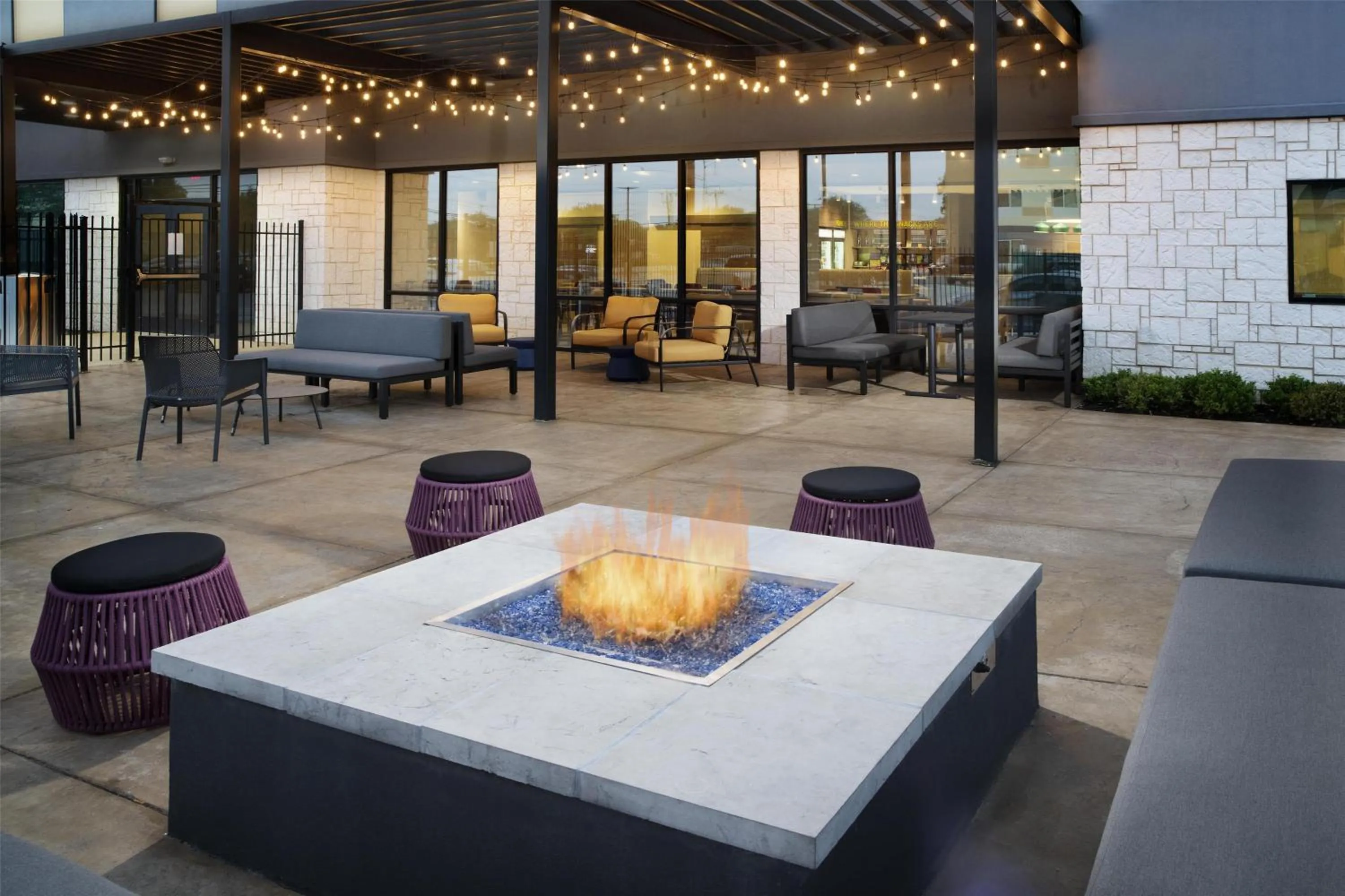 Patio in Home2 Suites By Hilton Dallas East
