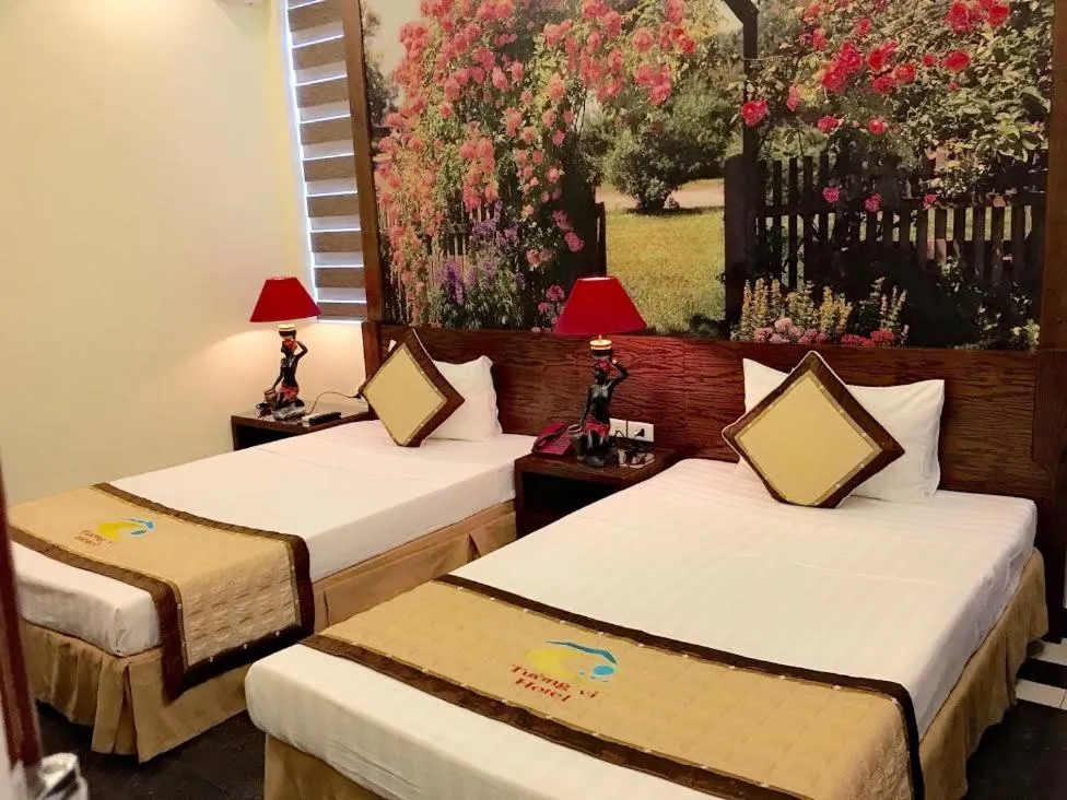 Bed in Tuong Vi Hotel