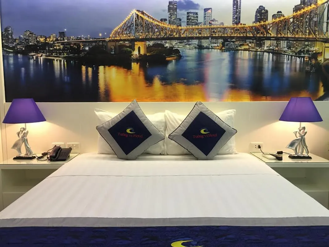 Bed in Tuong Vi Hotel
