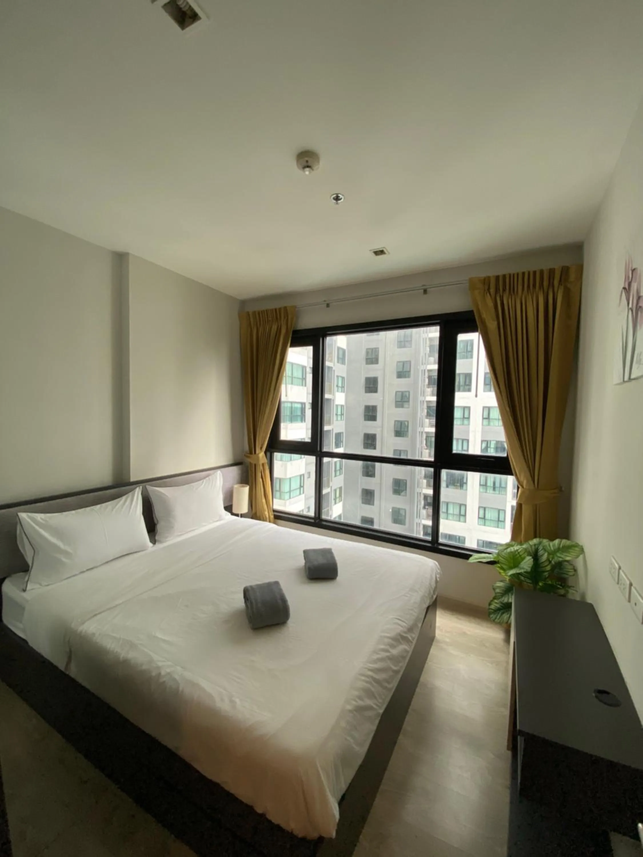 Bed in The base in pattaya condo