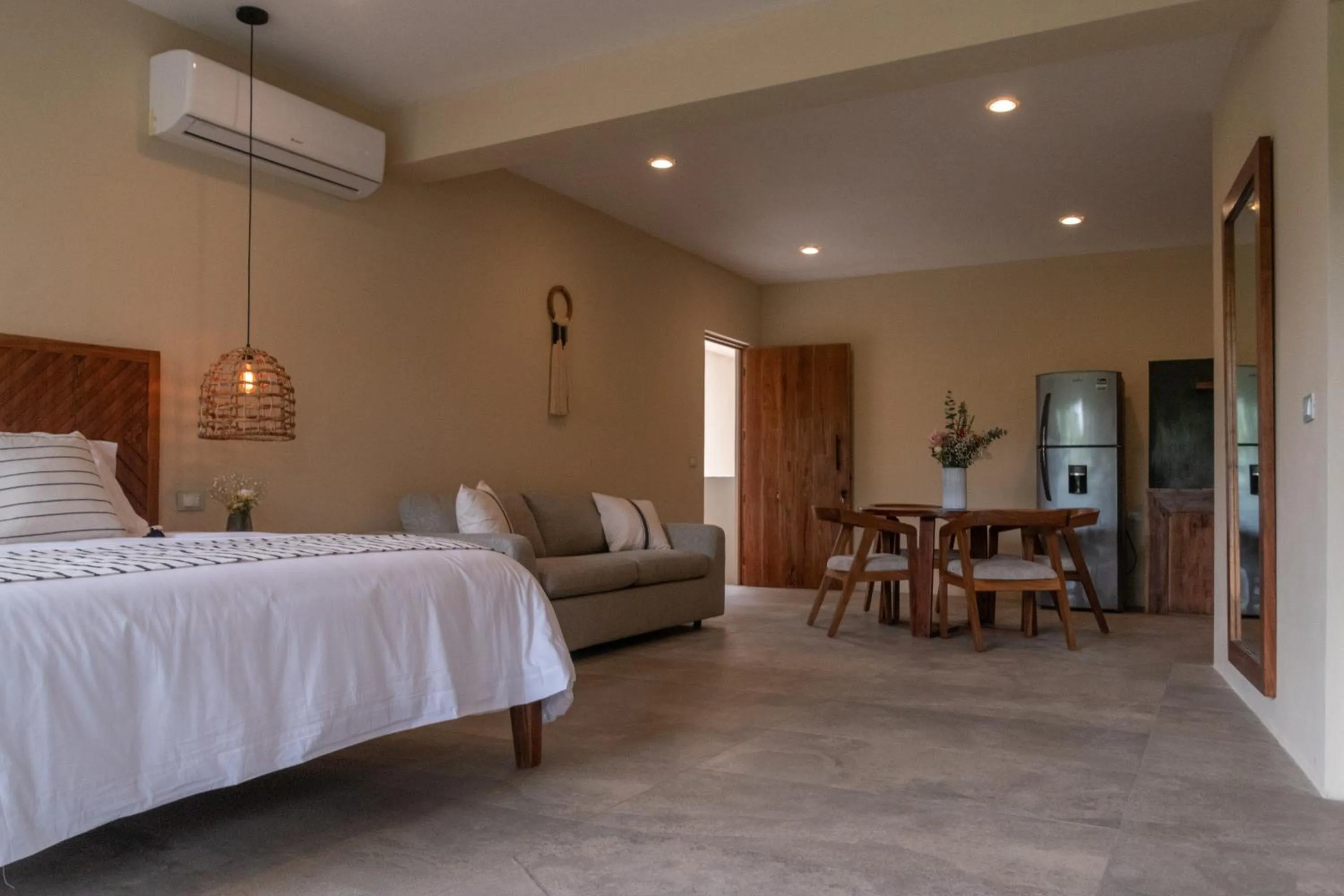 Bed in Xamira Tulum Studios