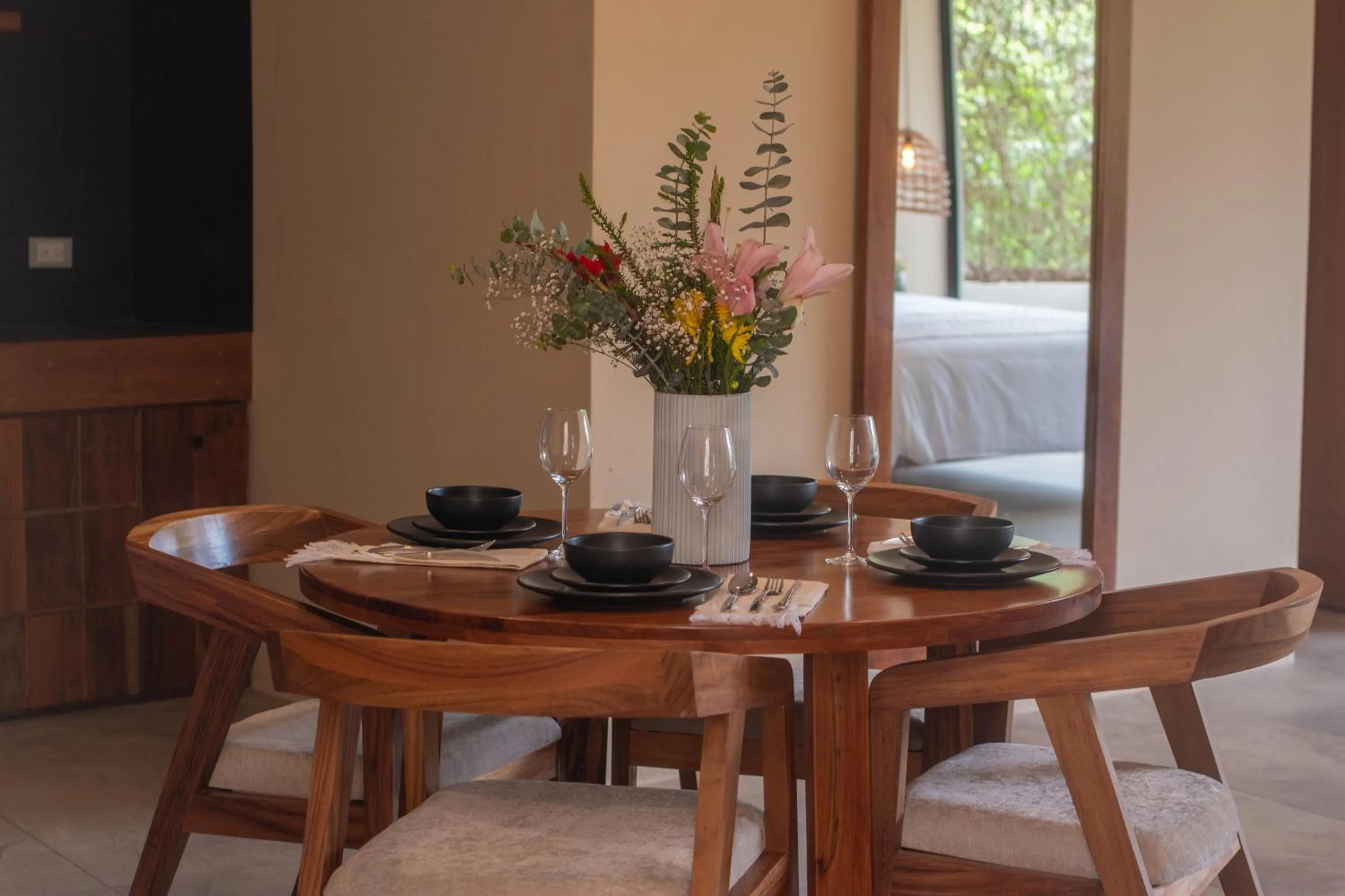 Dining area in Xamira Tulum Studios