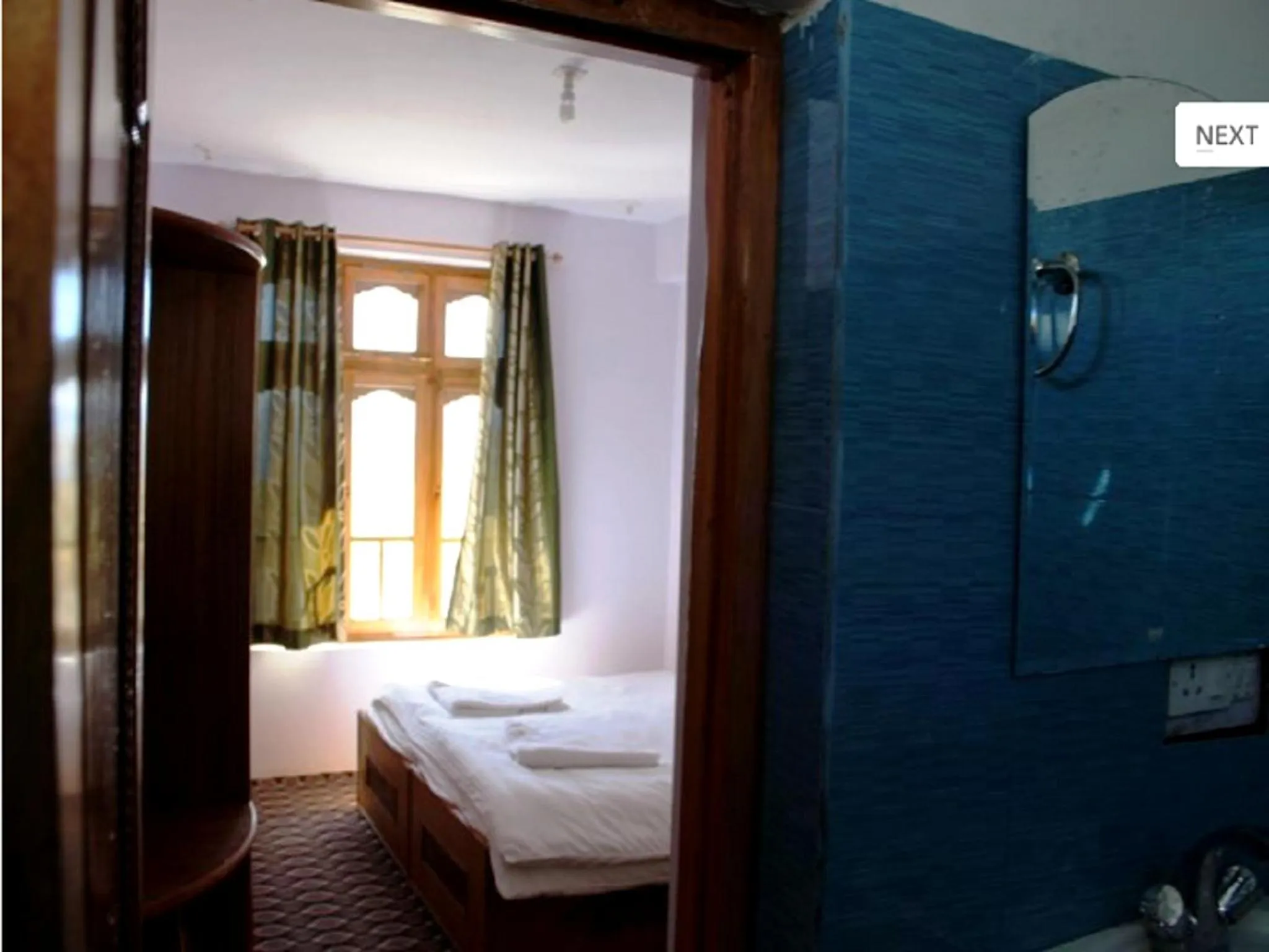 Bathroom, Bed in Tsomoriri Hotel Lake View