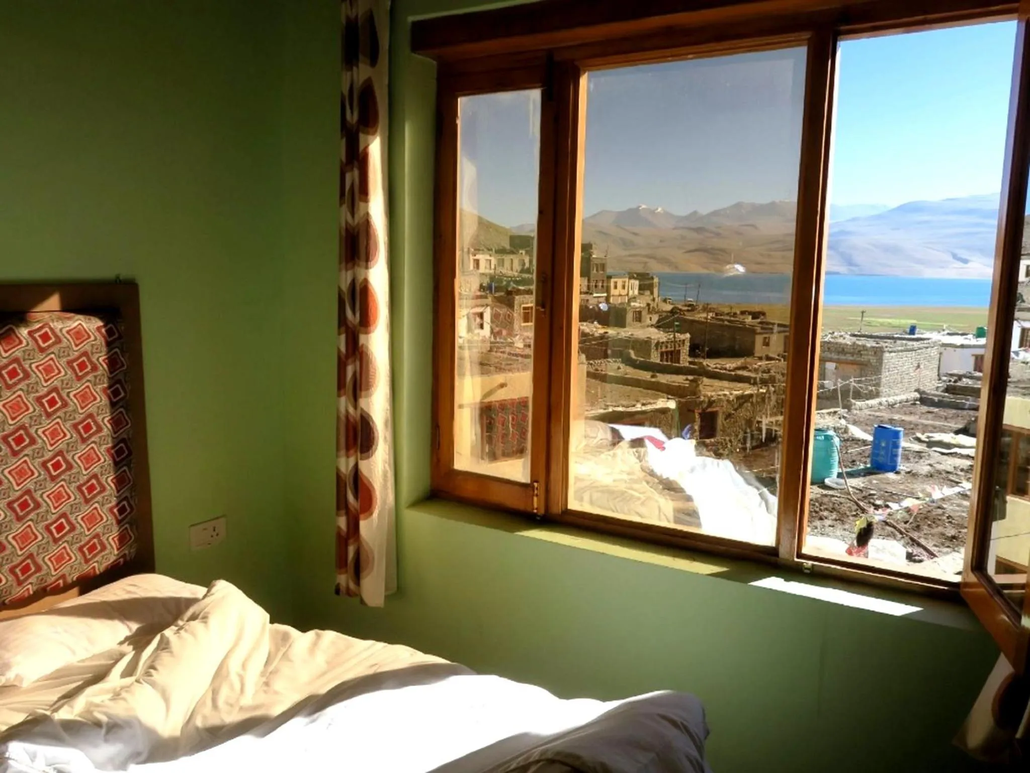 Bedroom, Bed in Tsomoriri Hotel Lake View