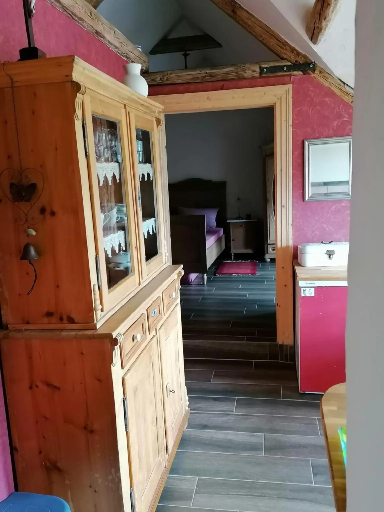 Bed in Ferienwohnungen Bistro Tebecks