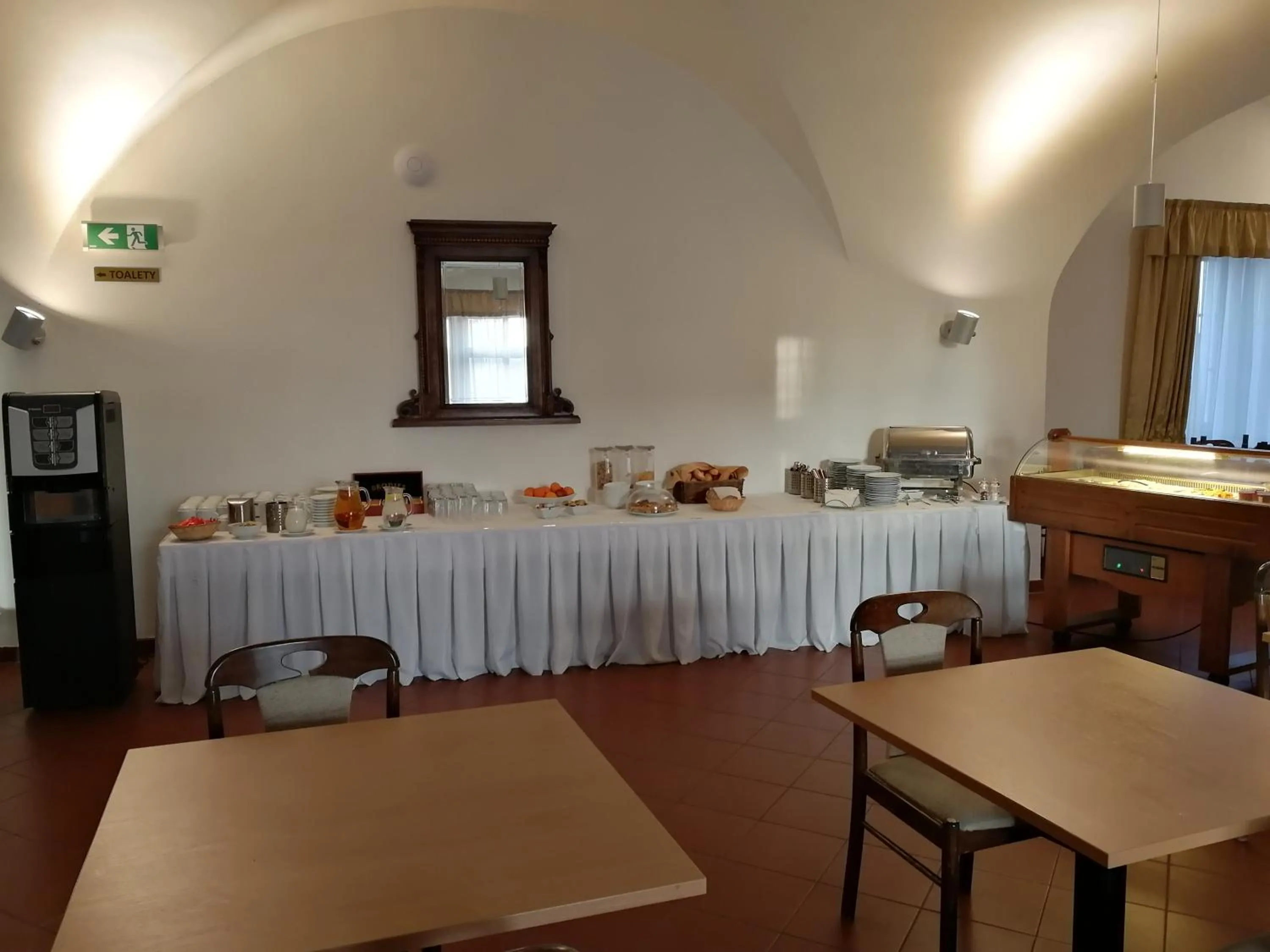 Continental breakfast in Hotel Zámek Velká Bystřice
