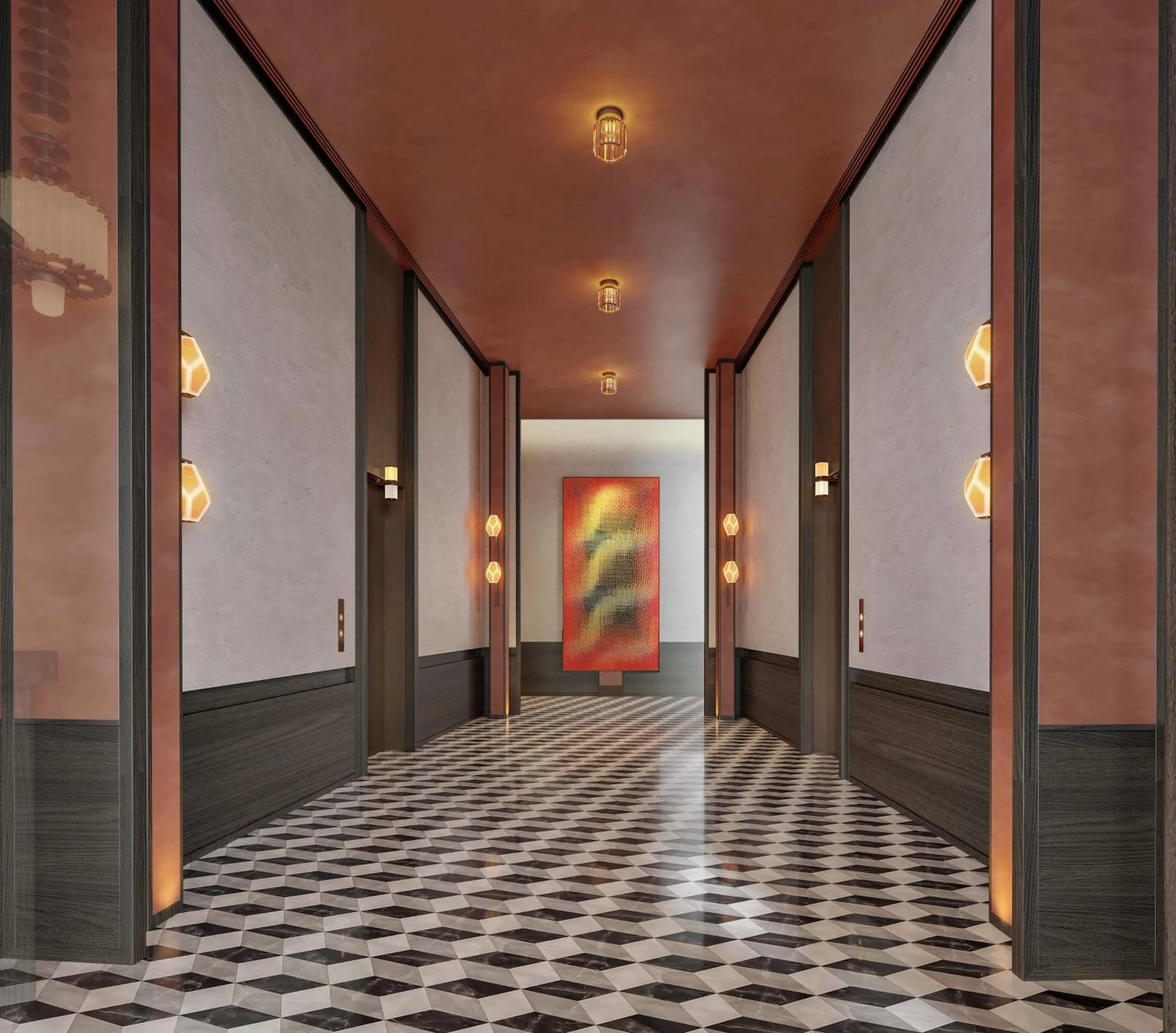 Decorative detail in Citadines Connect East Chengdu