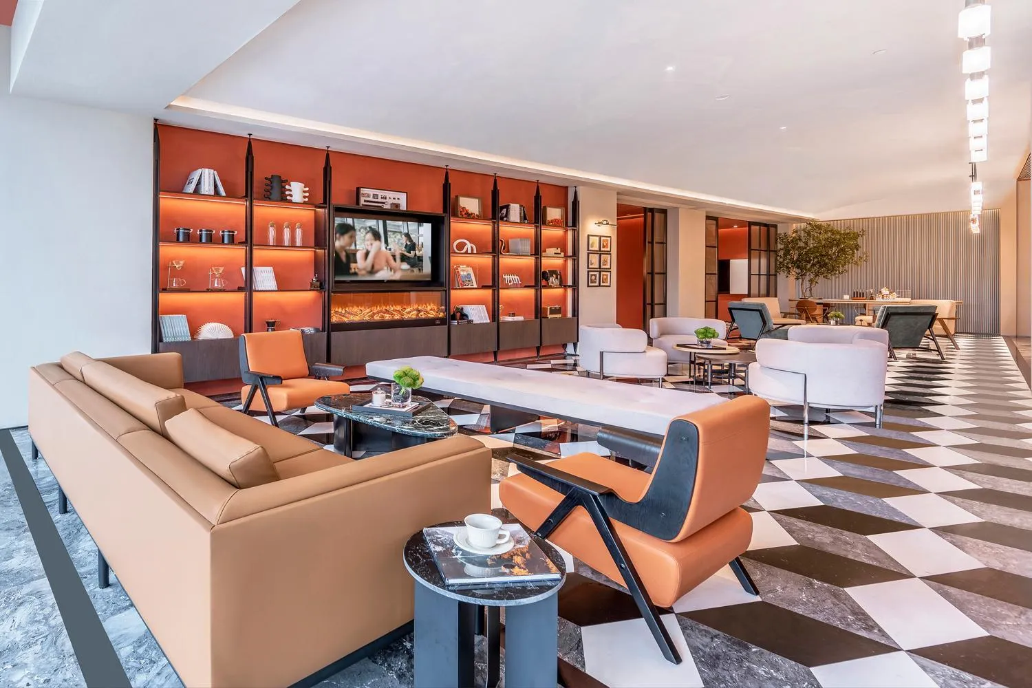 Communal lounge/ TV room in Citadines Connect East Chengdu