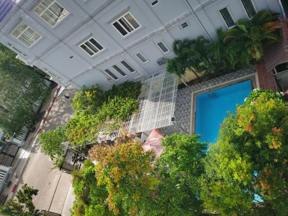 Garden view in AHHA Boutique Kampot