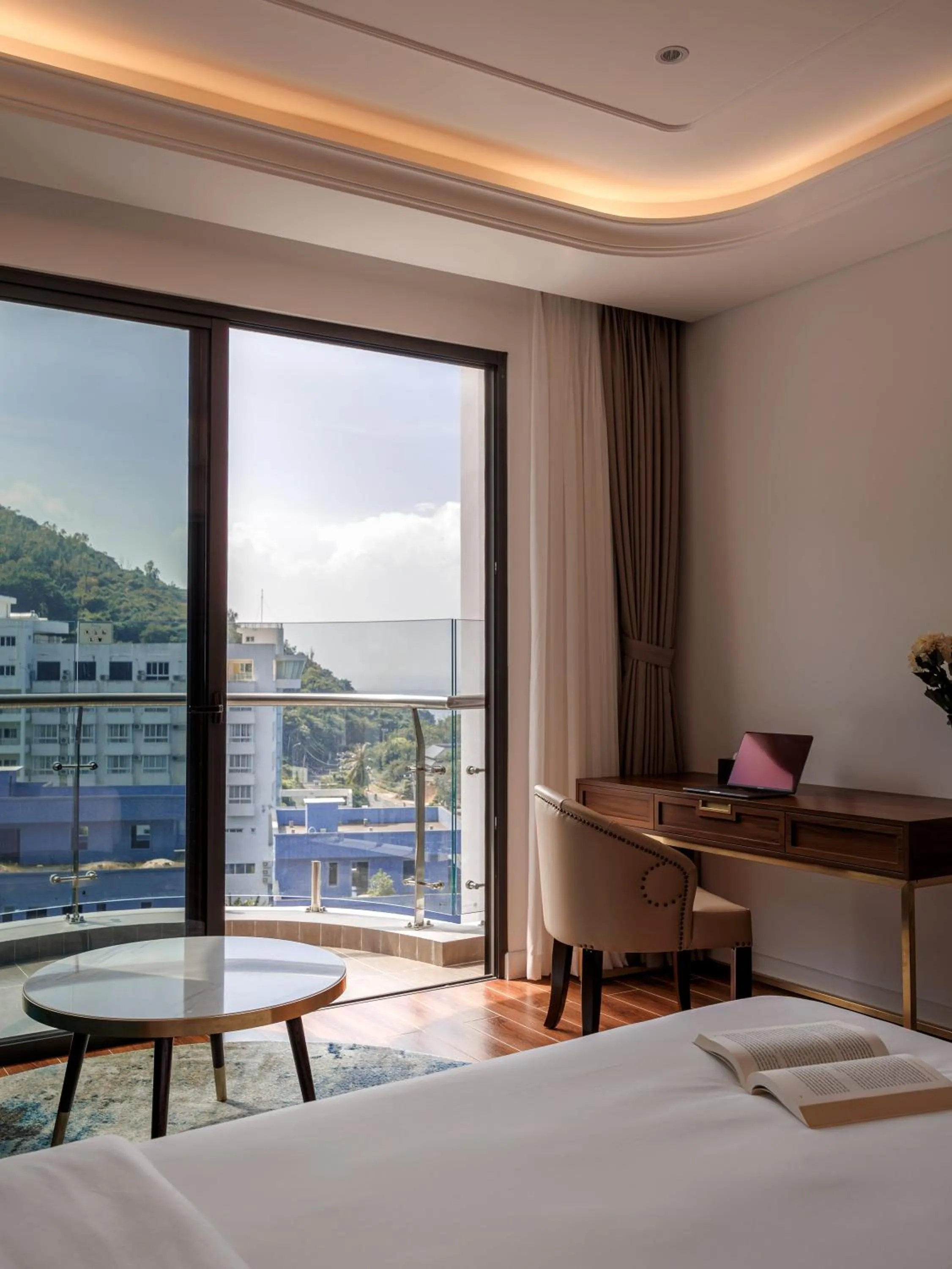 Balcony/Terrace, Bed in OYSTER BAY HOTEL VUNG TAU