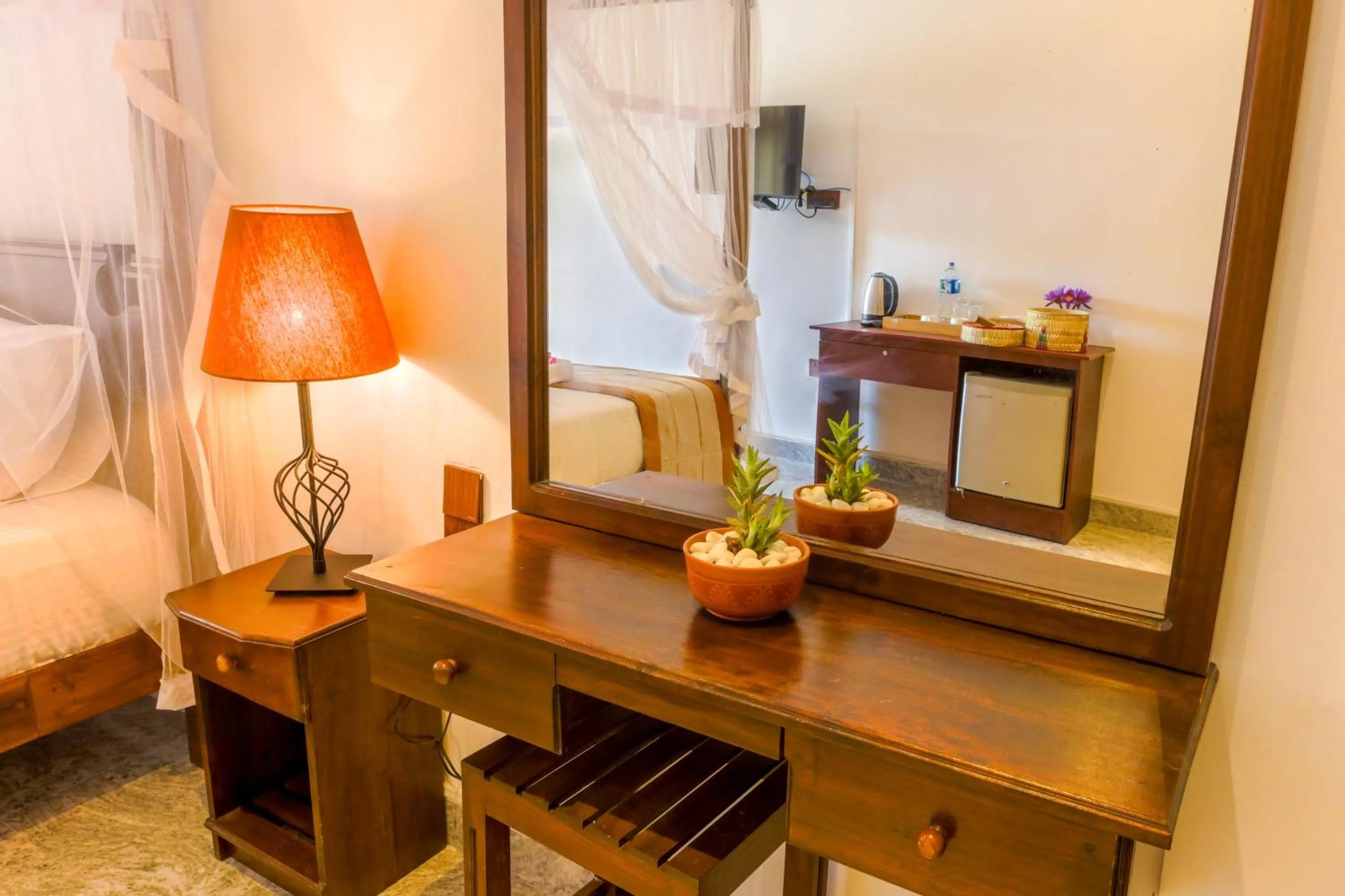 Coffee/tea facilities, Bed in Elysia Sigiriya Hotel