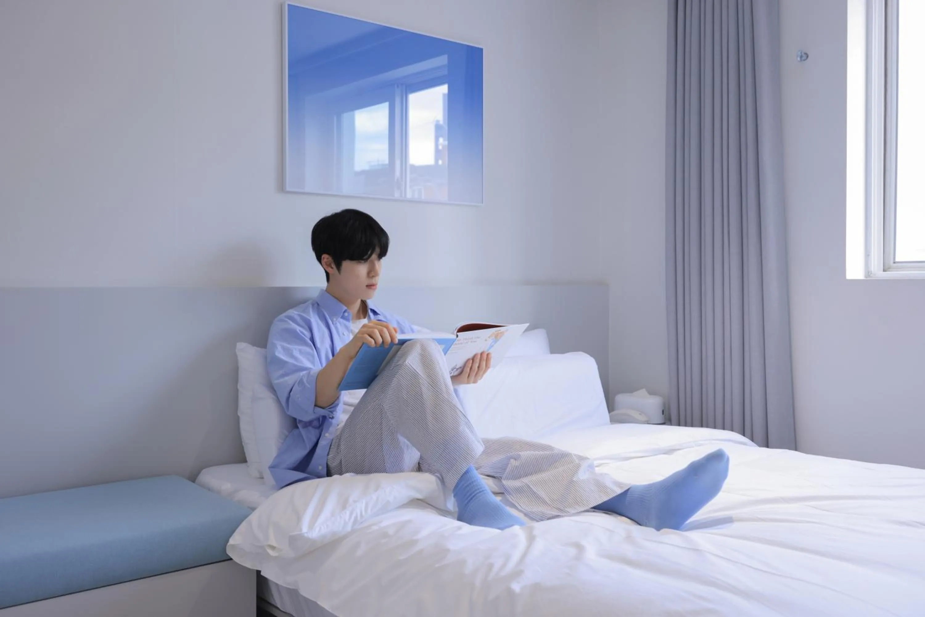 Bed in Anook Air Hotel Daejeon