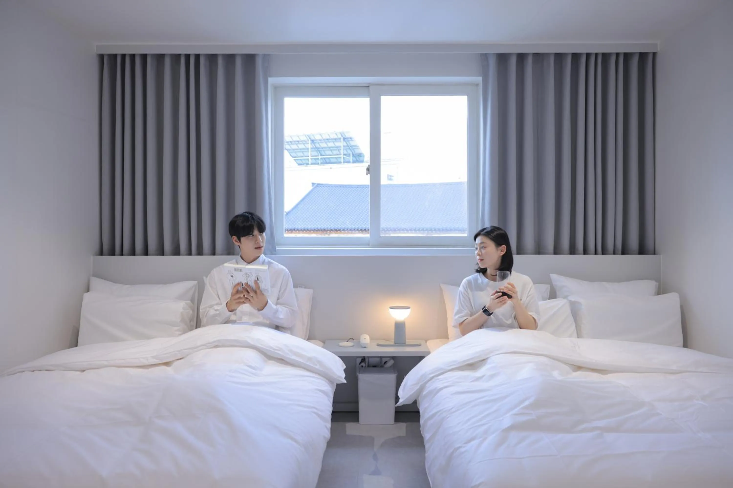 Bed in Anook Air Hotel Daejeon