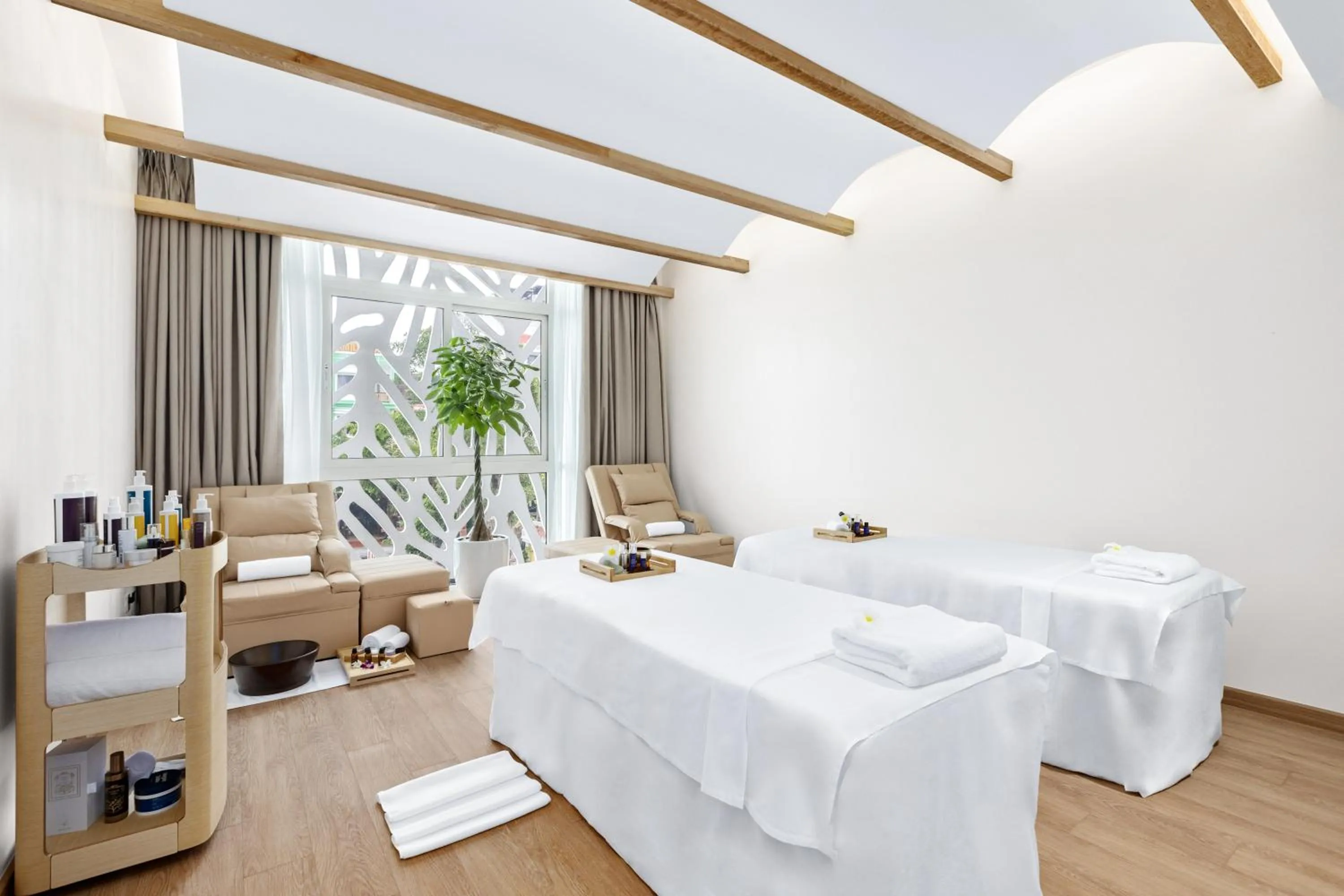 Bed in Wafaifo Resort Hoi An