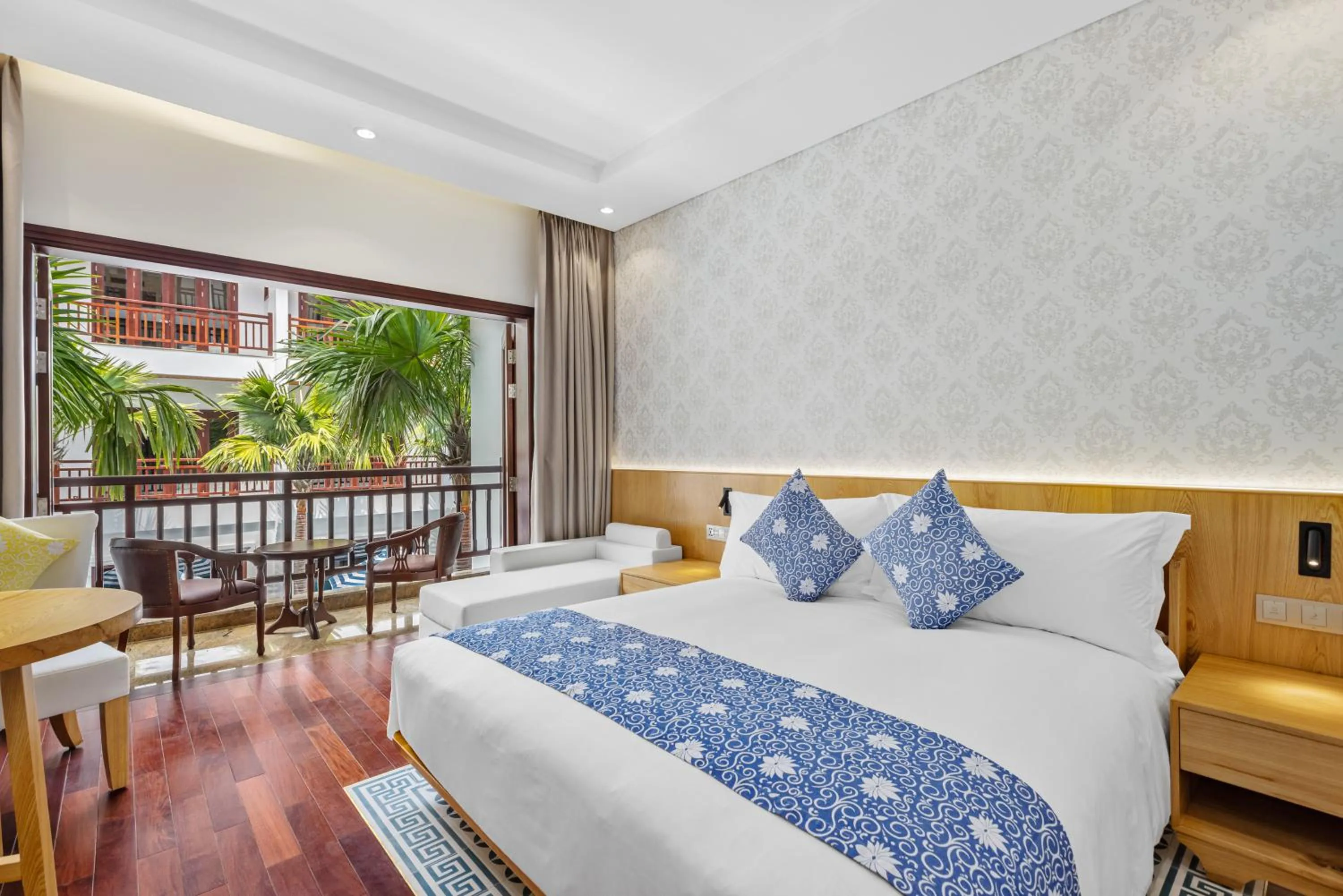 Bed in Wafaifo Resort Hoi An