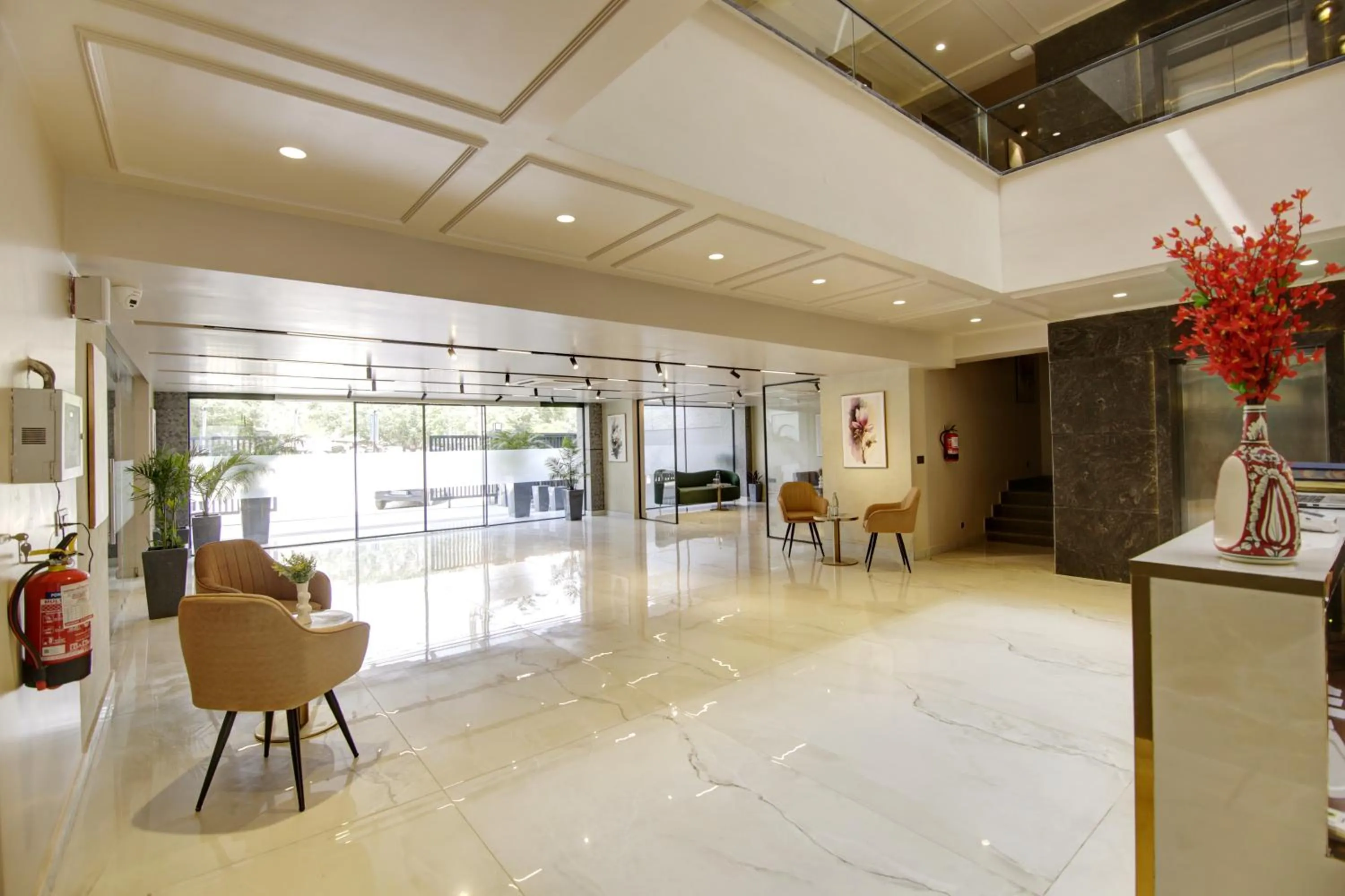 Living room in Saltstayz Premier - Near Golf Course Road & Sector 57