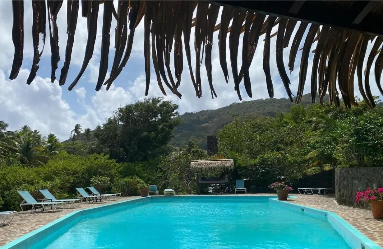 Swimming pool in Firefly Estate Bequia
