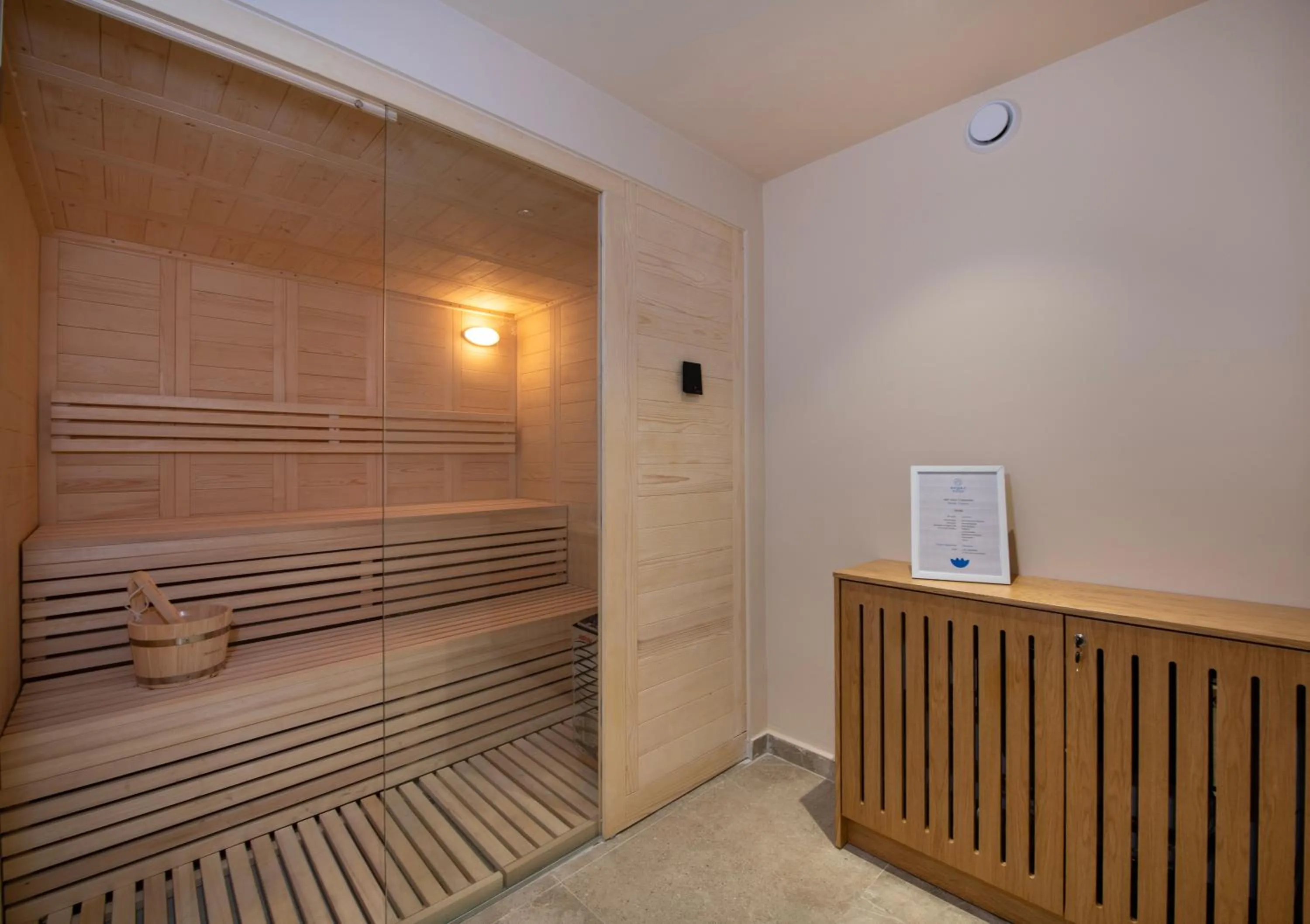 Sauna in Ventale Island Breeze Resort