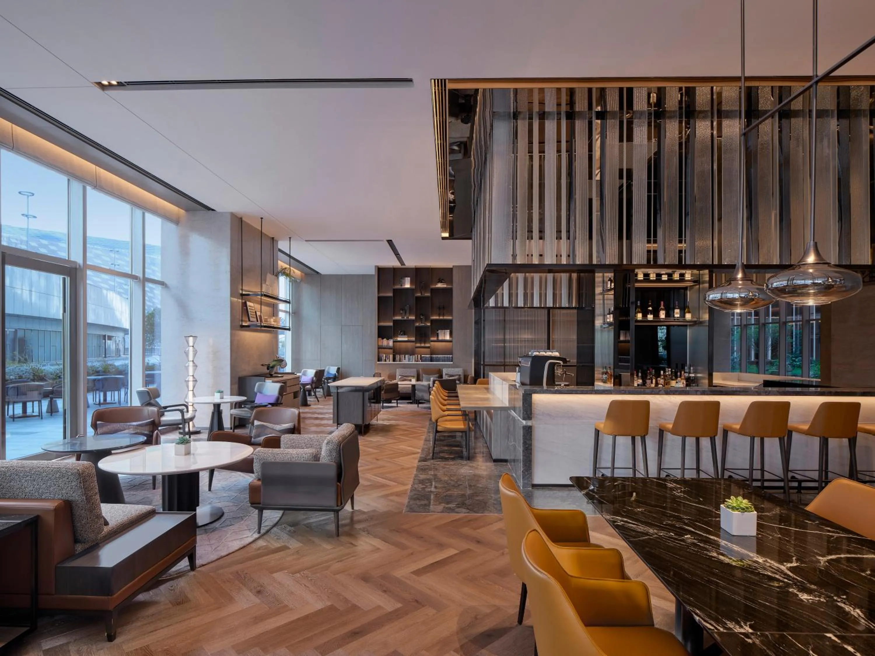 Lounge or bar in AC Hotel by Marriott Chengdu North