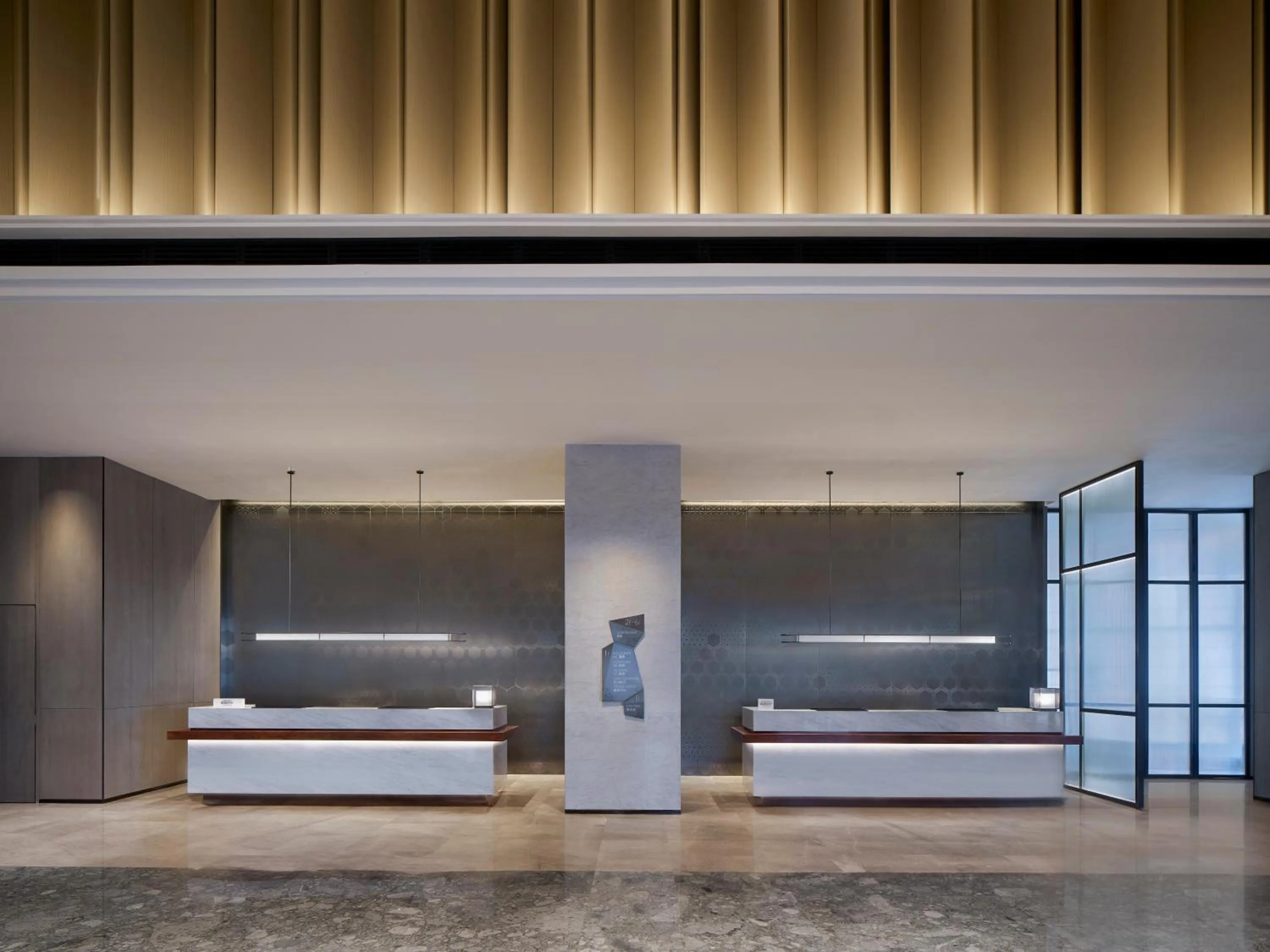 Lobby or reception, Bed in AC Hotel by Marriott Chengdu North