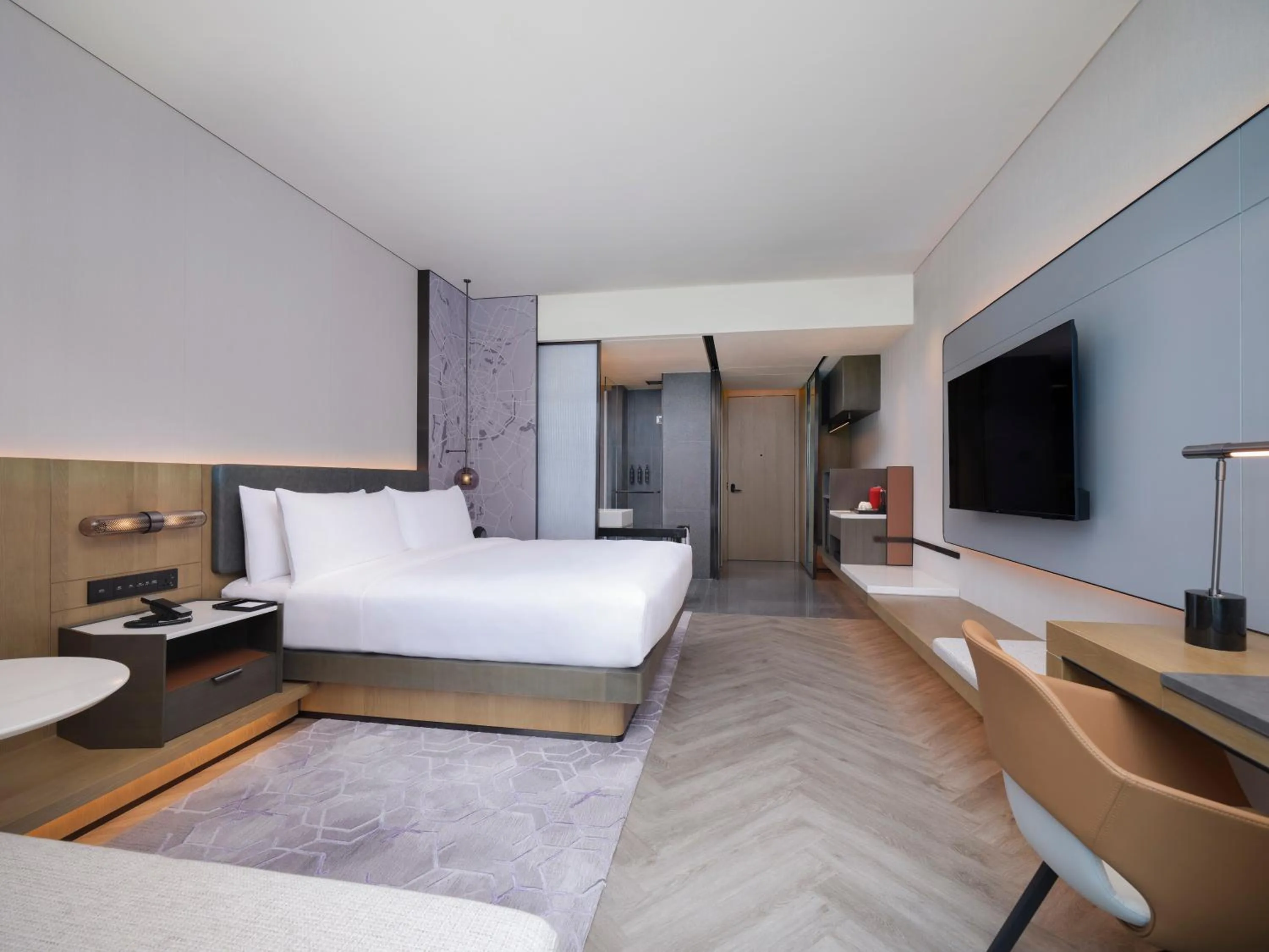 Bed in AC Hotel by Marriott Chengdu North