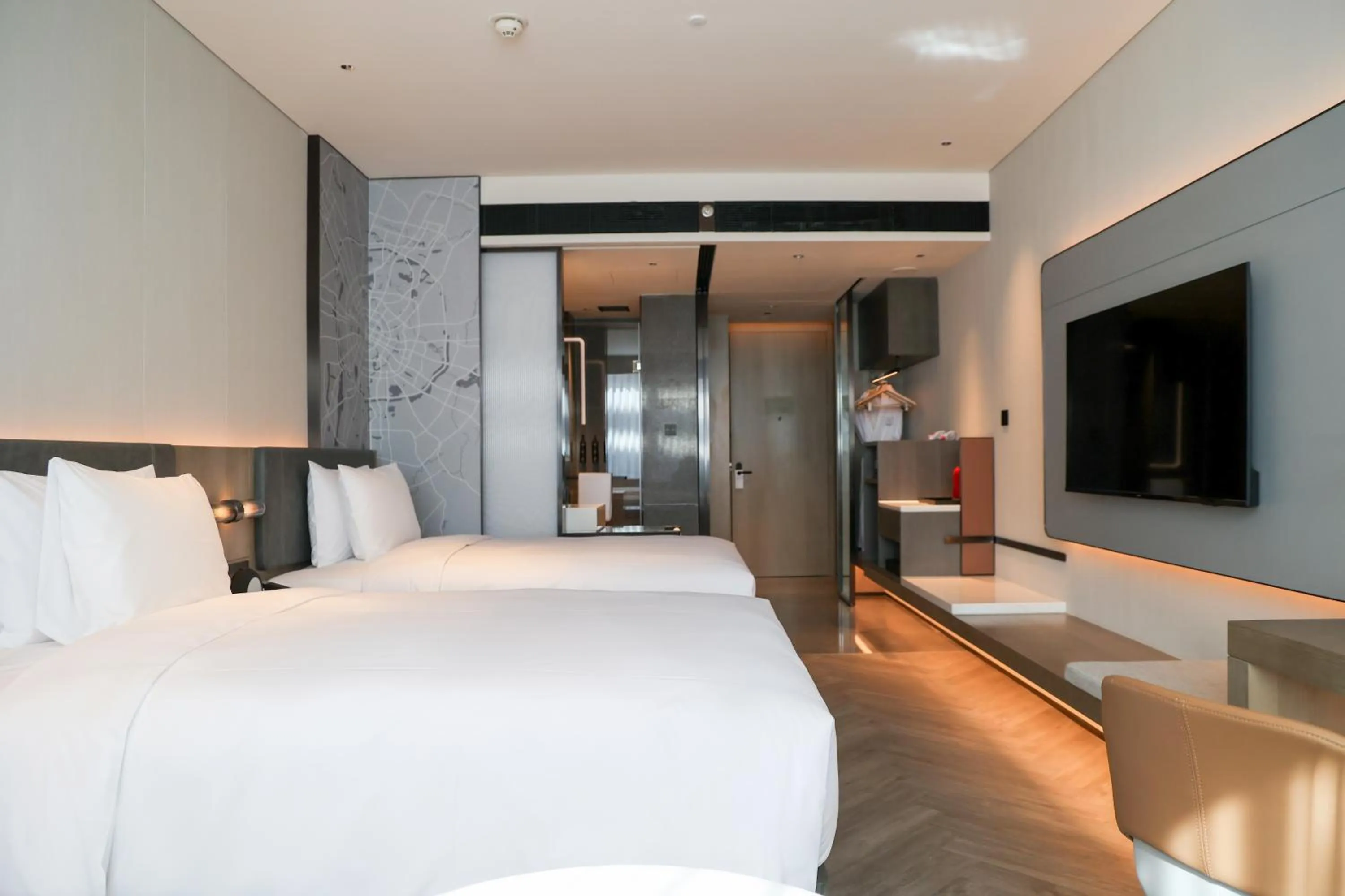 Bed in AC Hotel by Marriott Chengdu North