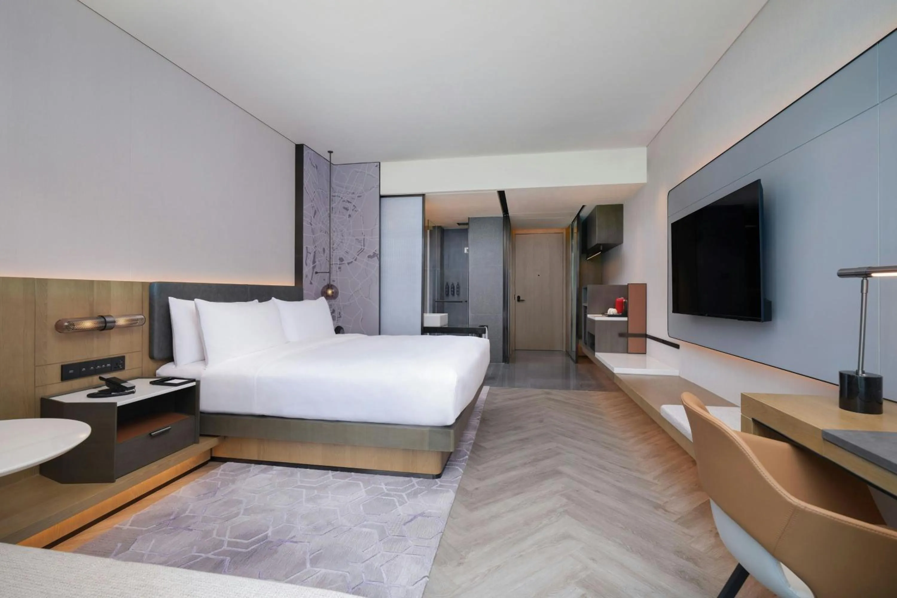 Photo of the whole room, Bed in AC Hotel by Marriott Chengdu North