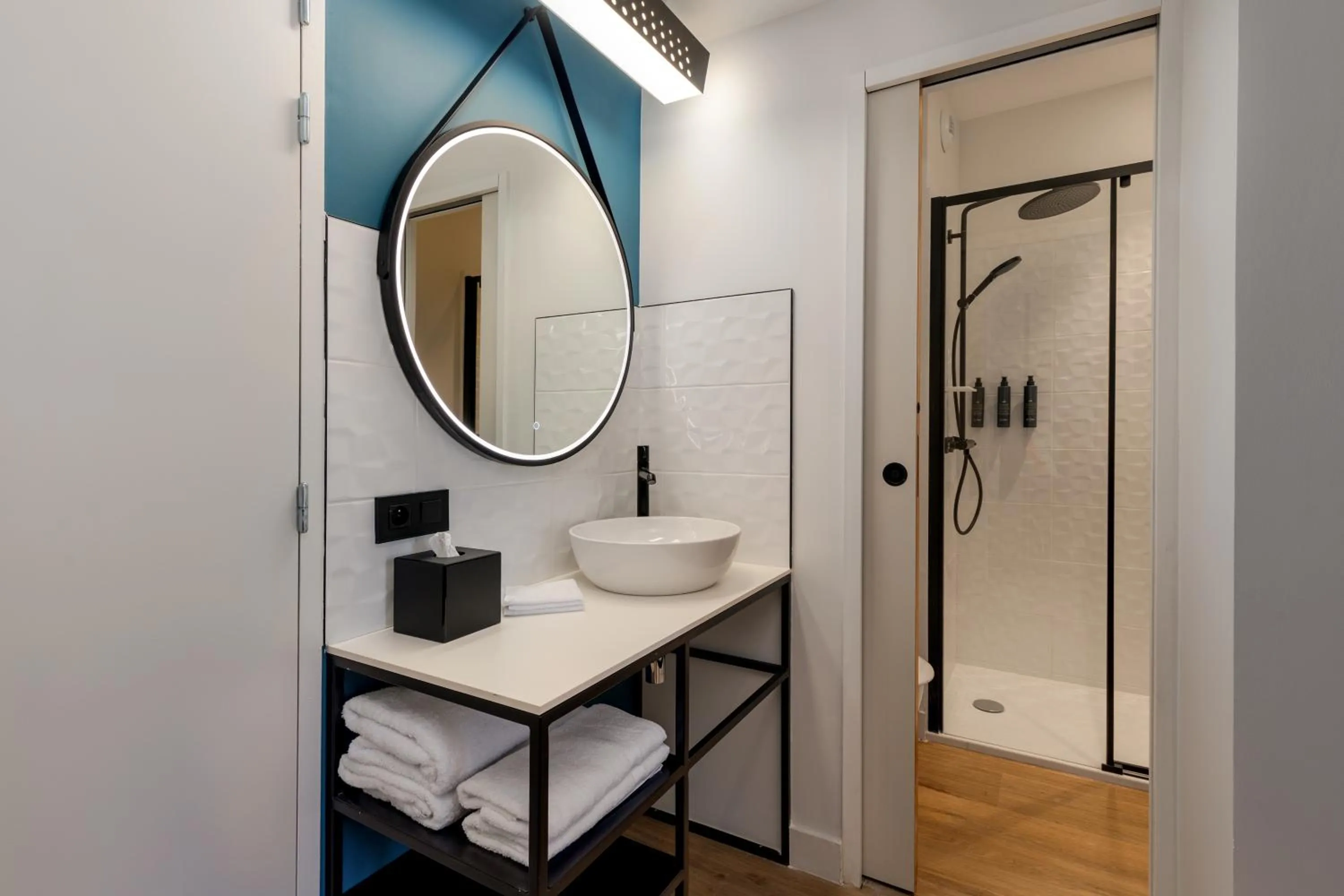 Bathroom in Aloft Hotel, By Marriott