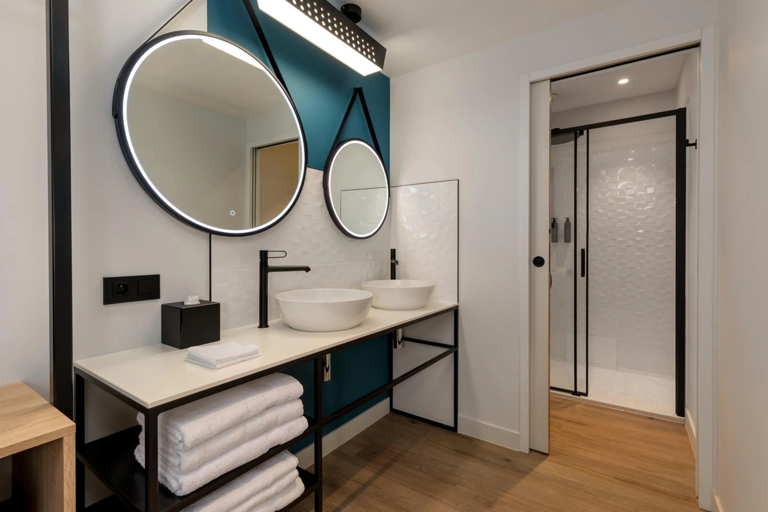 Bathroom in Aloft Hotel, By Marriott