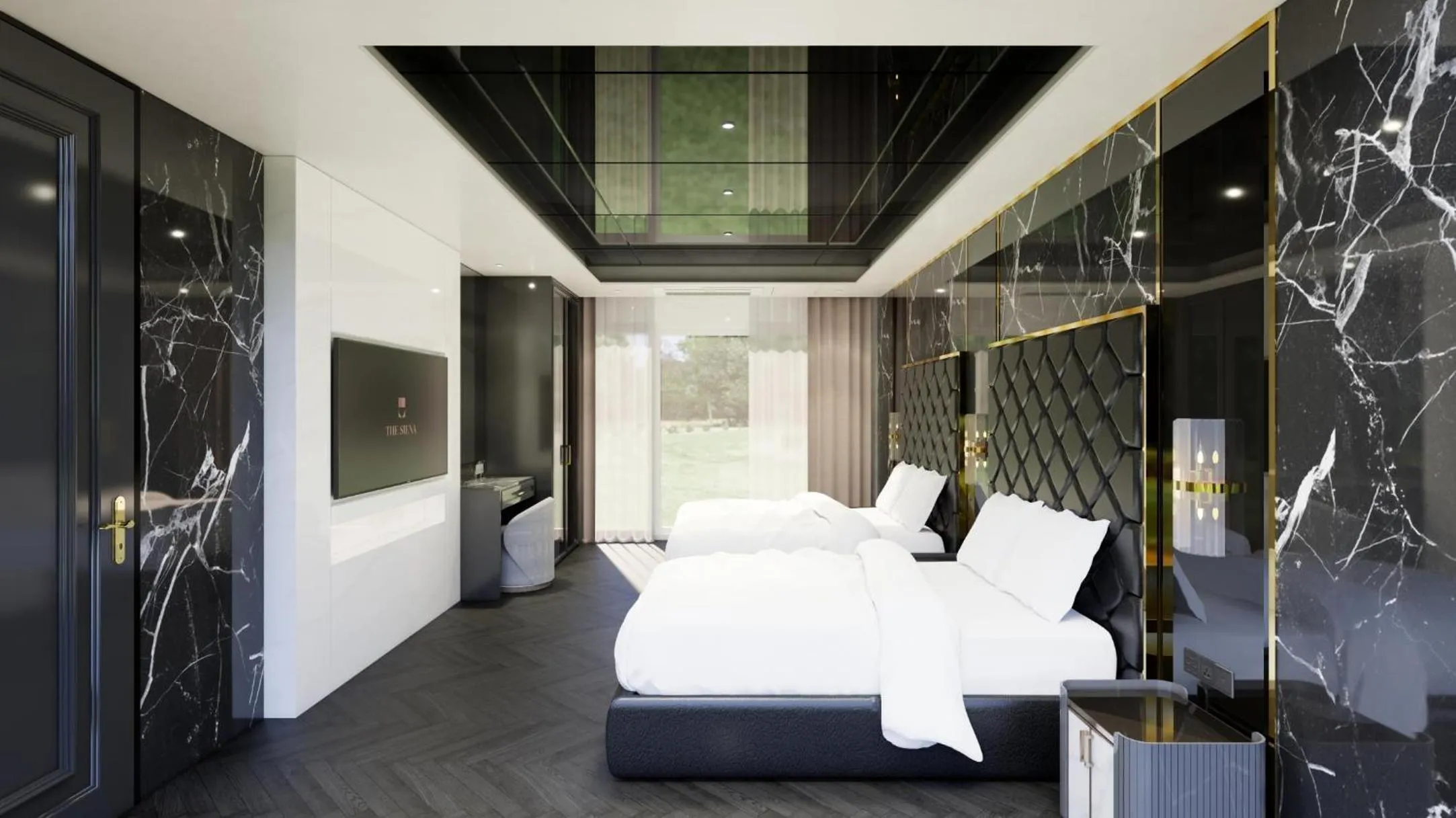 Bed in Hotel Toscana