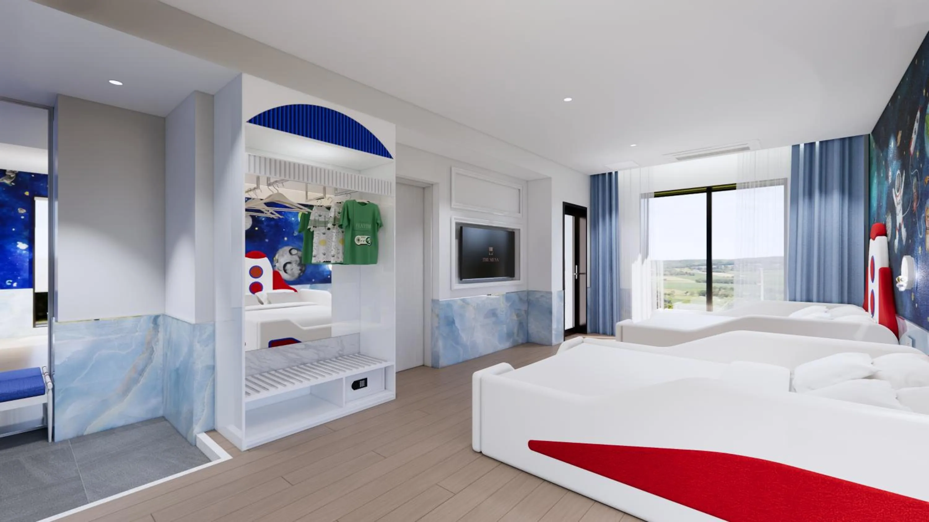 Bed in Hotel Toscana