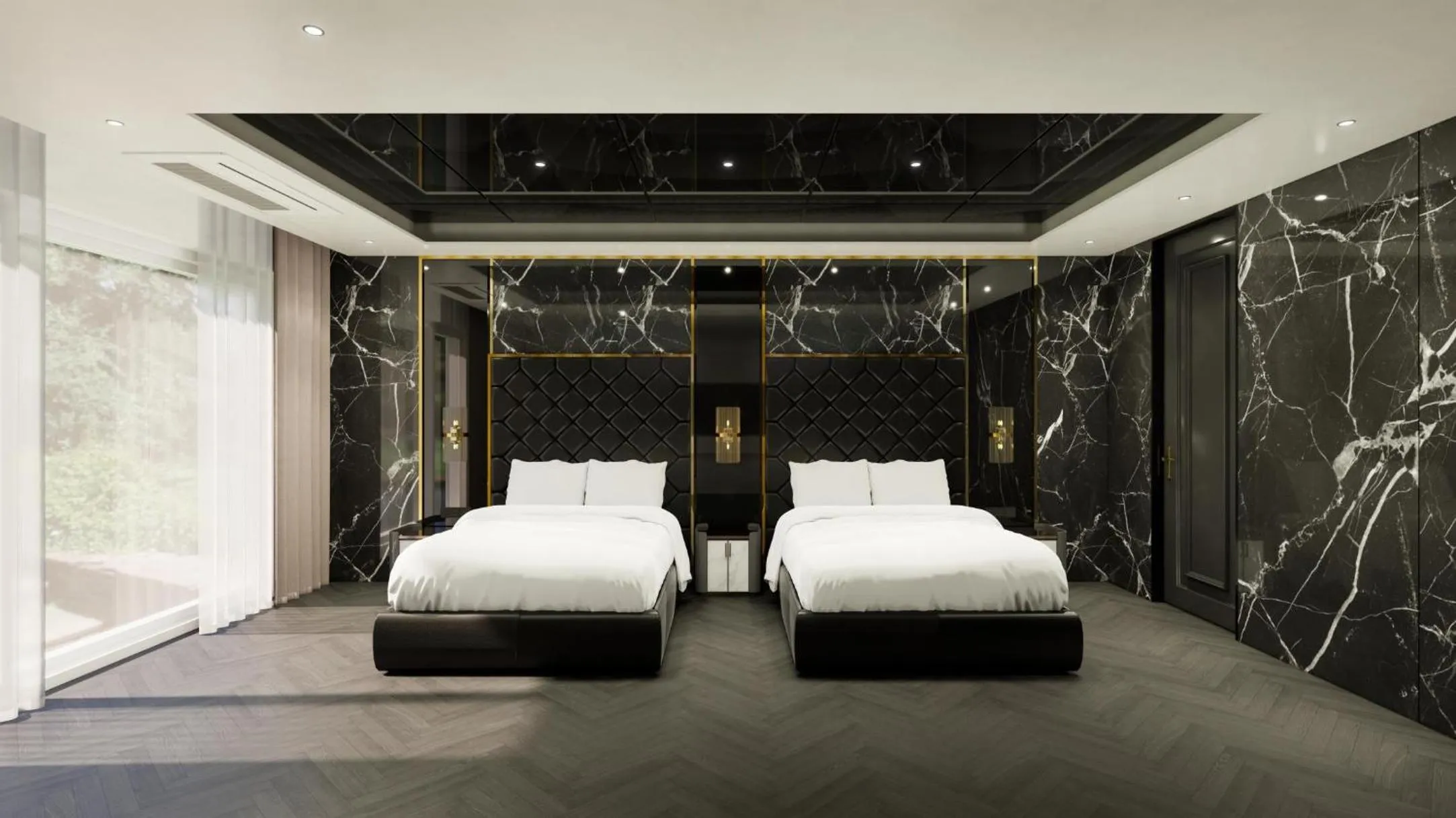 Bed in Hotel Toscana