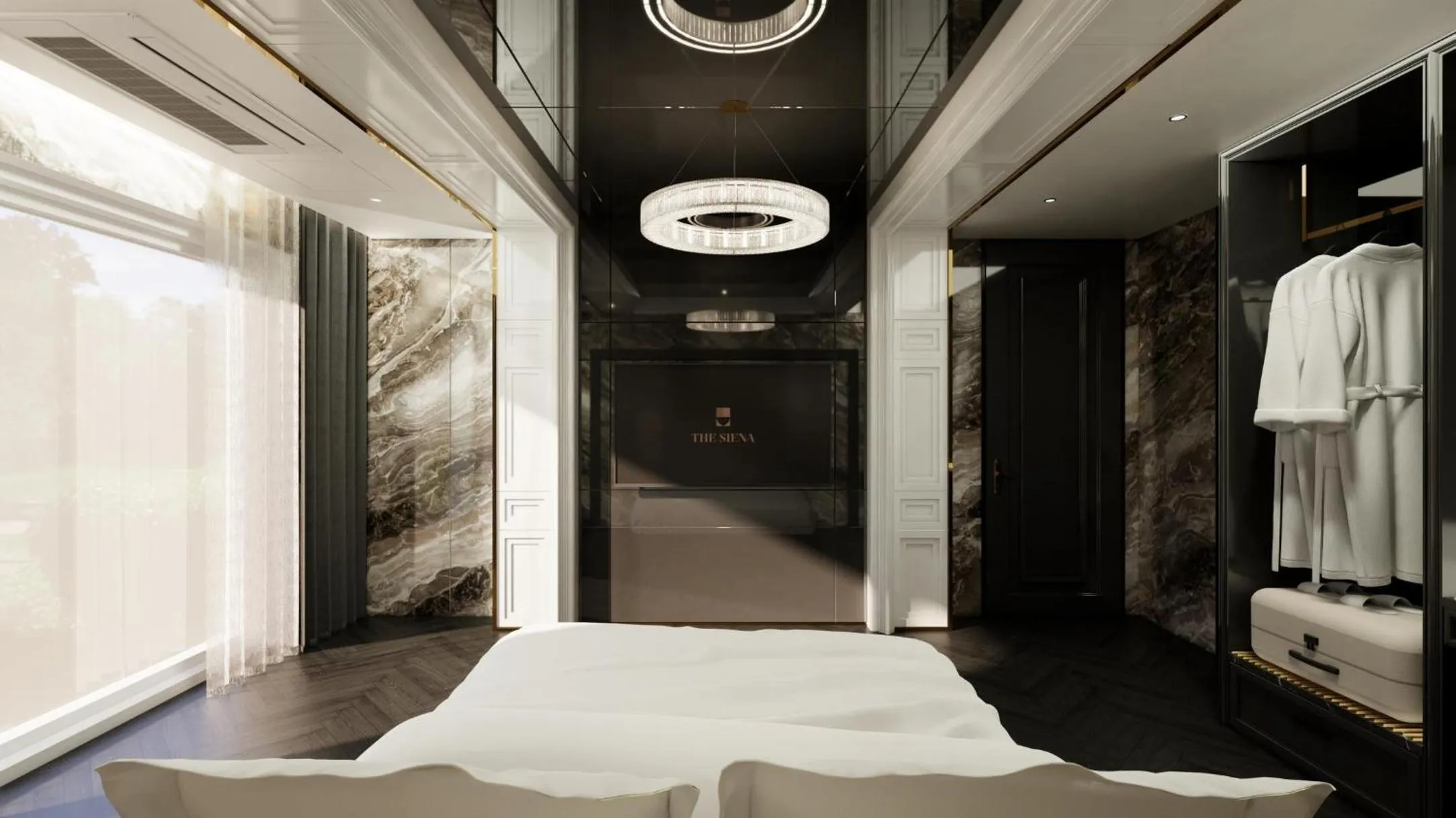 Bed in Hotel Toscana