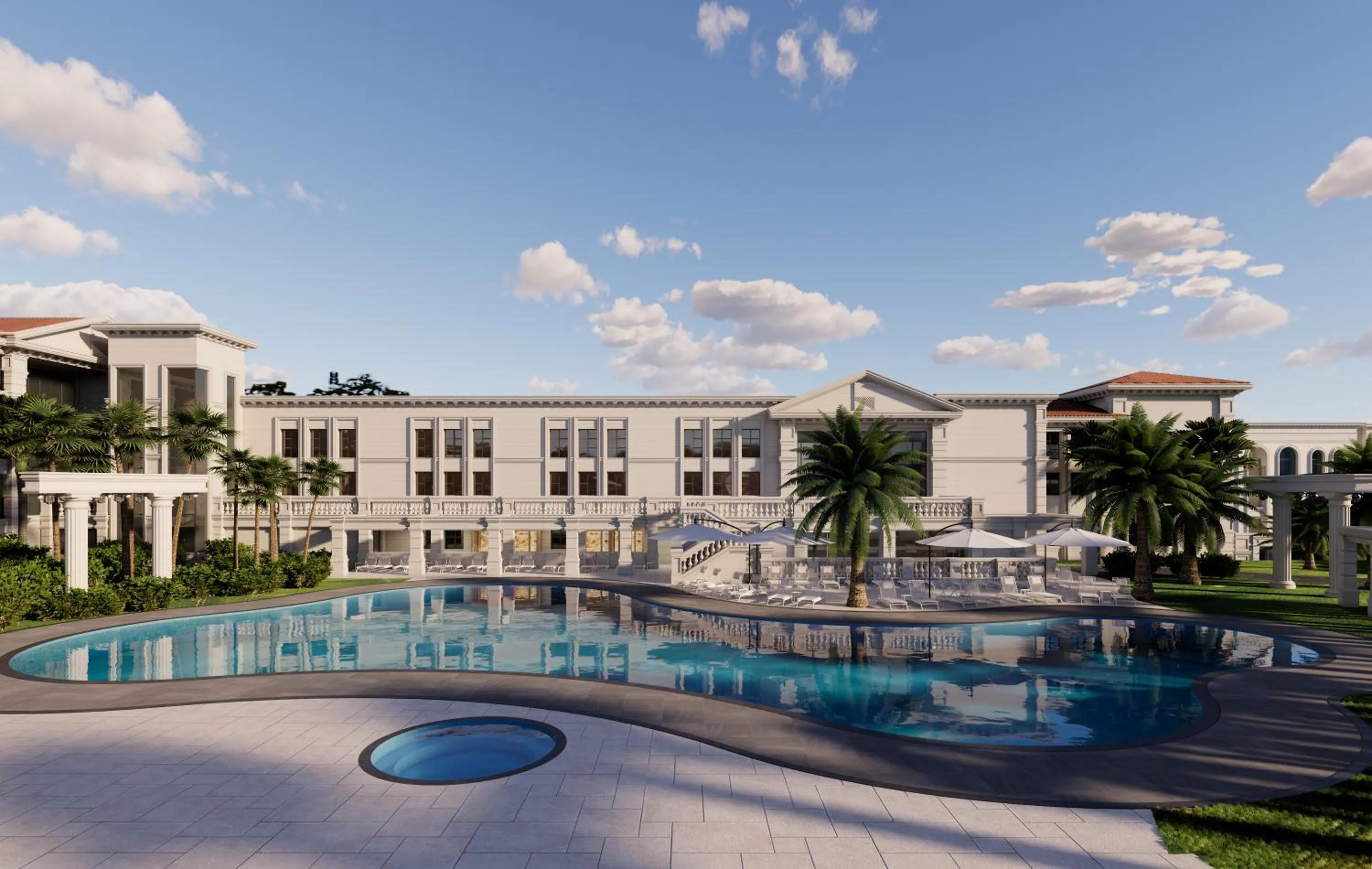 Swimming pool in Hotel Toscana