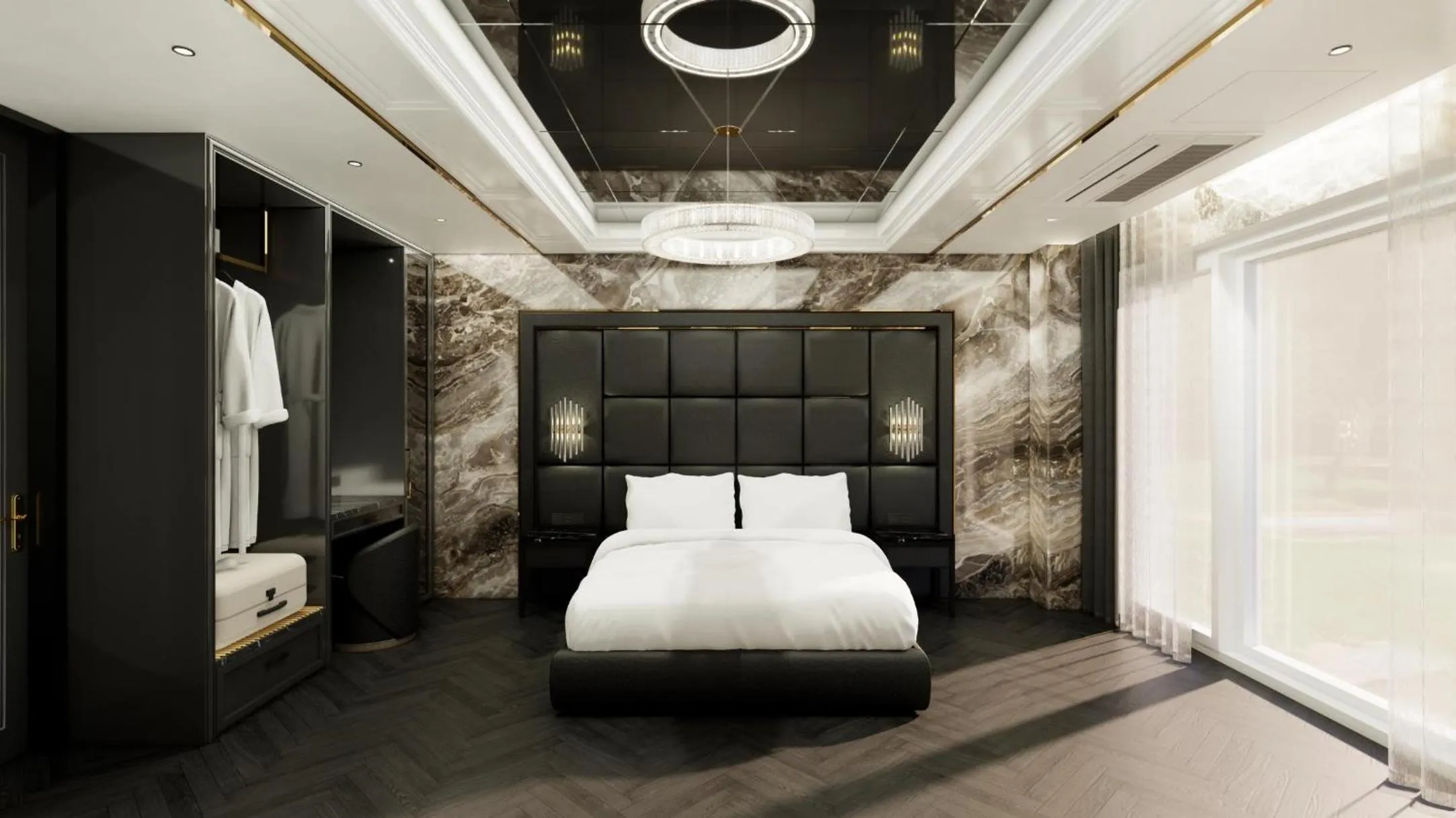 Bed in Hotel Toscana