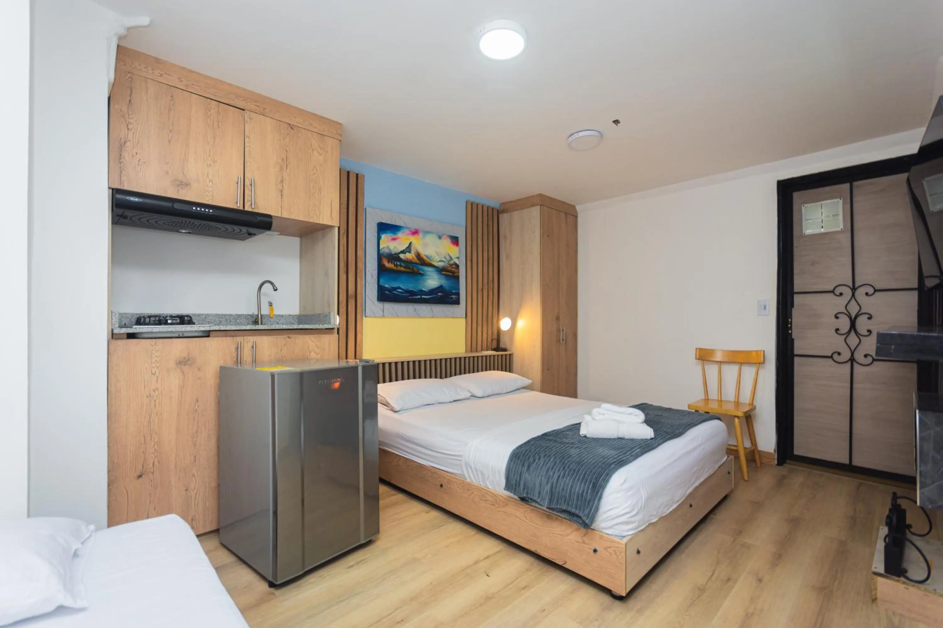 Photo of the whole room, Bed in Hotel Lares 70 Laureles