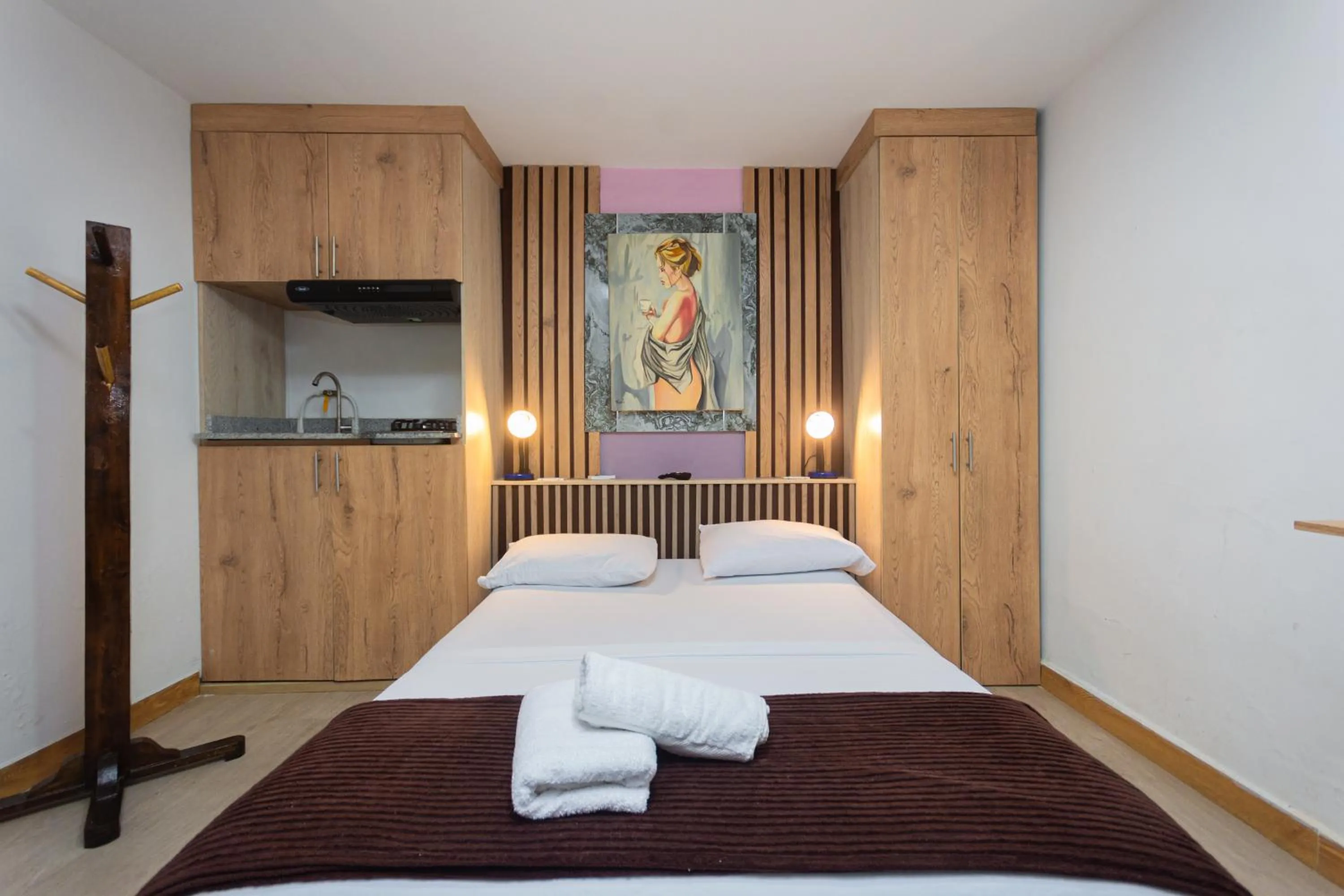 Photo of the whole room, Bed in Hotel Lares 70 Laureles